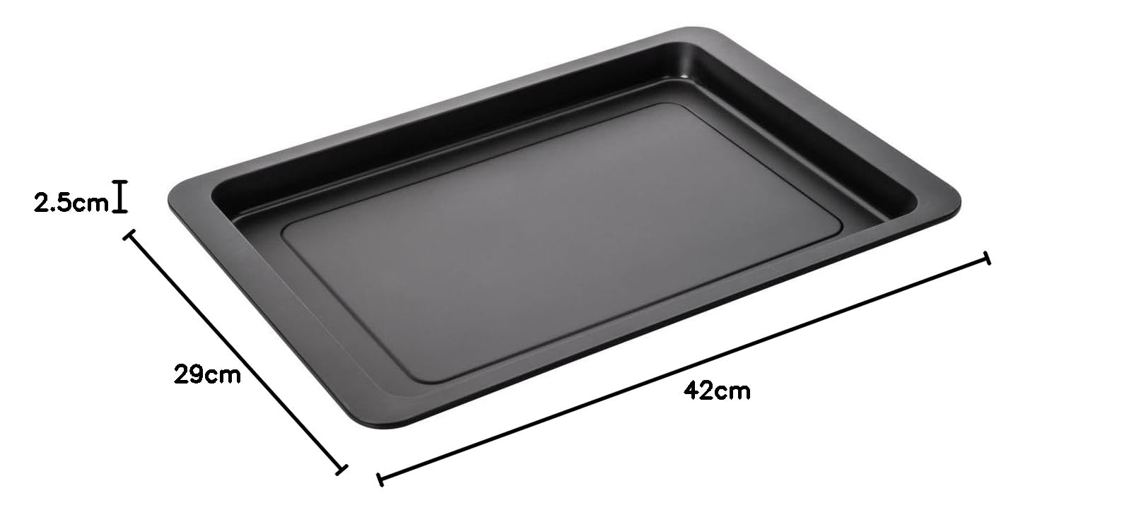 zenker-teglia-piastra-per-pizza-e-biscotti-42-x-29-cm-linea-black-metallic-accia image 8