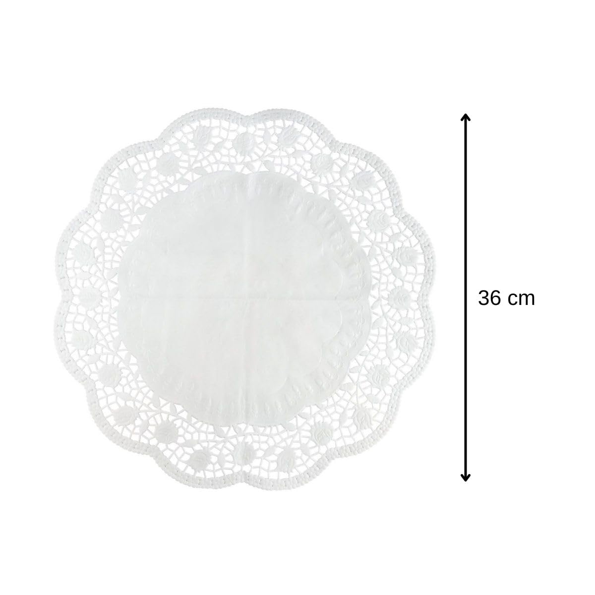 zenker-44766-0-set-da-15-tovagliette-sottotorta-in-carta-bianca-antigrasso-tonda image 3