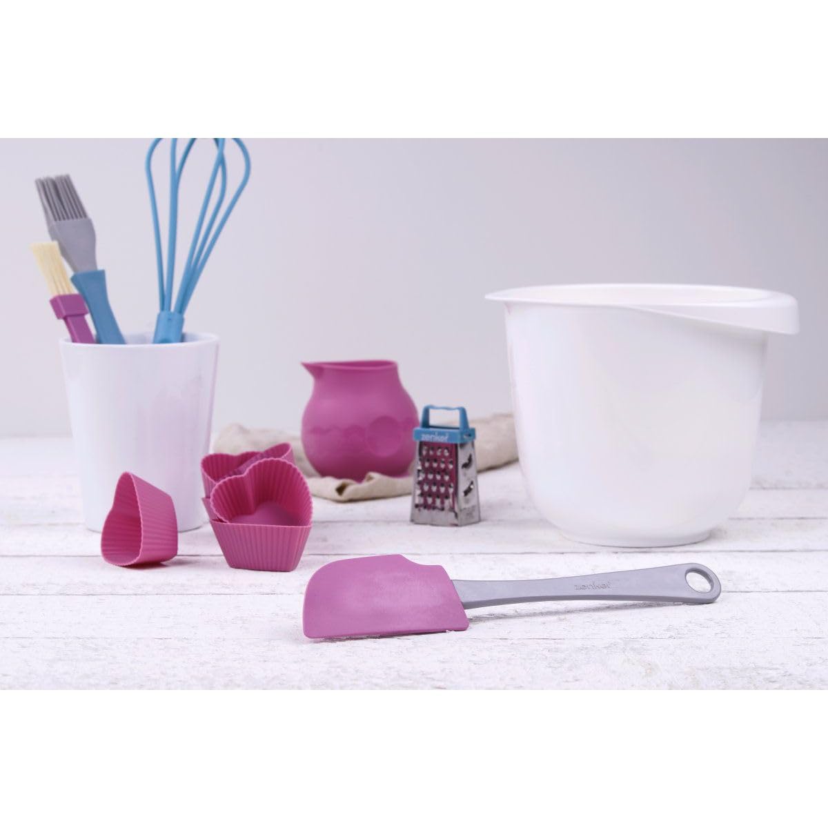 fackelmann-zenker-candy-spatola-in-plastica-color-pastello-25-cm-leggera-e-semir image 2