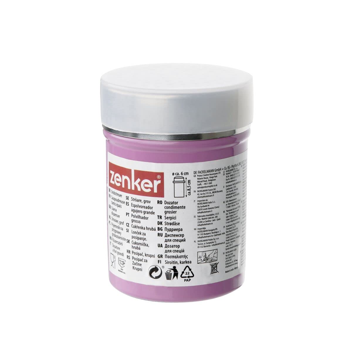 zenker-dispenser-per-cacao-e-zucchero-a-velo-in-acciaio-inox-argento-8-cm image 7