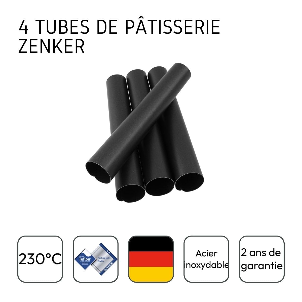 zenker-4448-set-per-cannoli-grandi-4-pezzi-13-x-2-5-cm-cilindri-antiaderenti-tef image 4