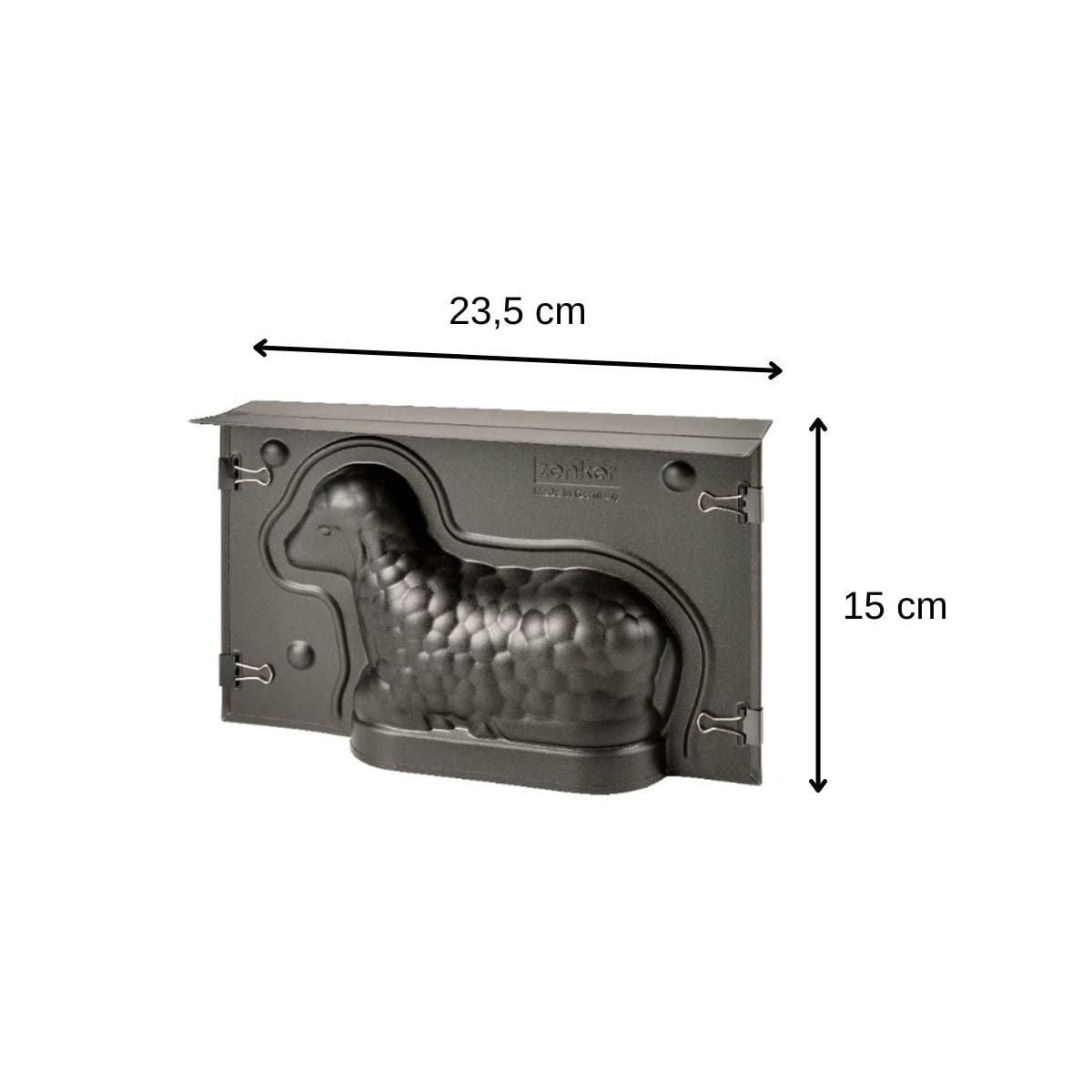 zenker-9103-stampo-per-dolce-agnello-pasquale-3d-in-lamiera-d-acciaio-antiaderen image 3