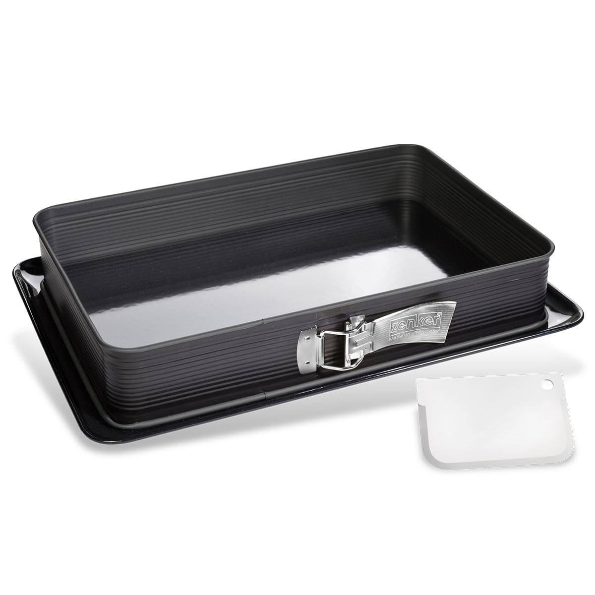 zenker-lasagnera-apribile-con-spatolina-25-x-38-x-7-cm-deluxe-rivestimento-antia image 1