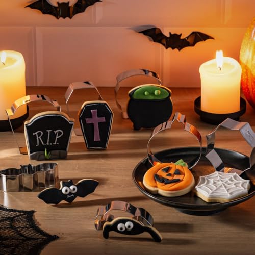 zenker-set-7-tagliabiscotti-halloween-acciaio-inossidabile-zucca-teschio-pipistr image 6