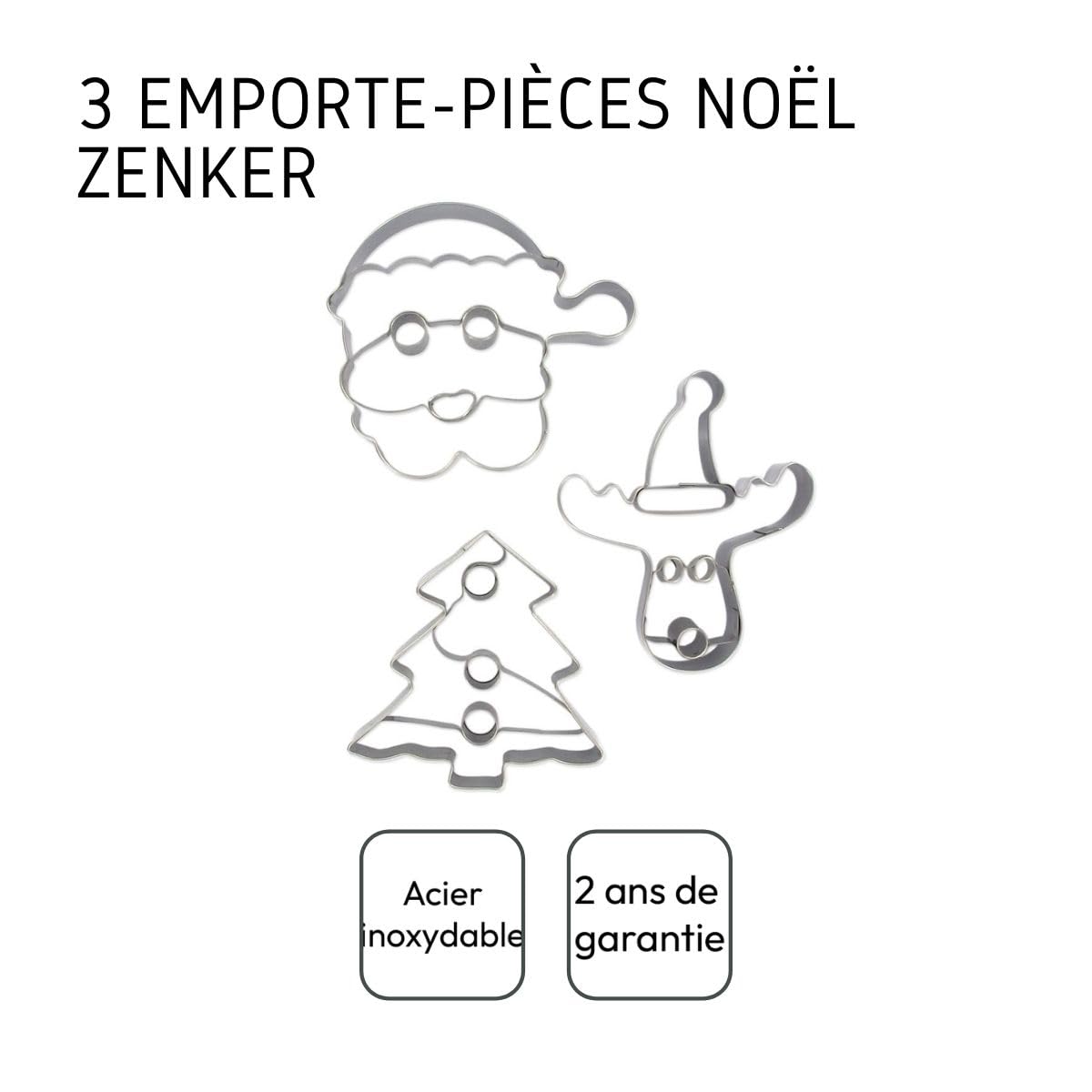 zenker-set-3-formine-biscotti-natalizi-linzer-in-acciaio-inossidabile-babbo-nata image 4