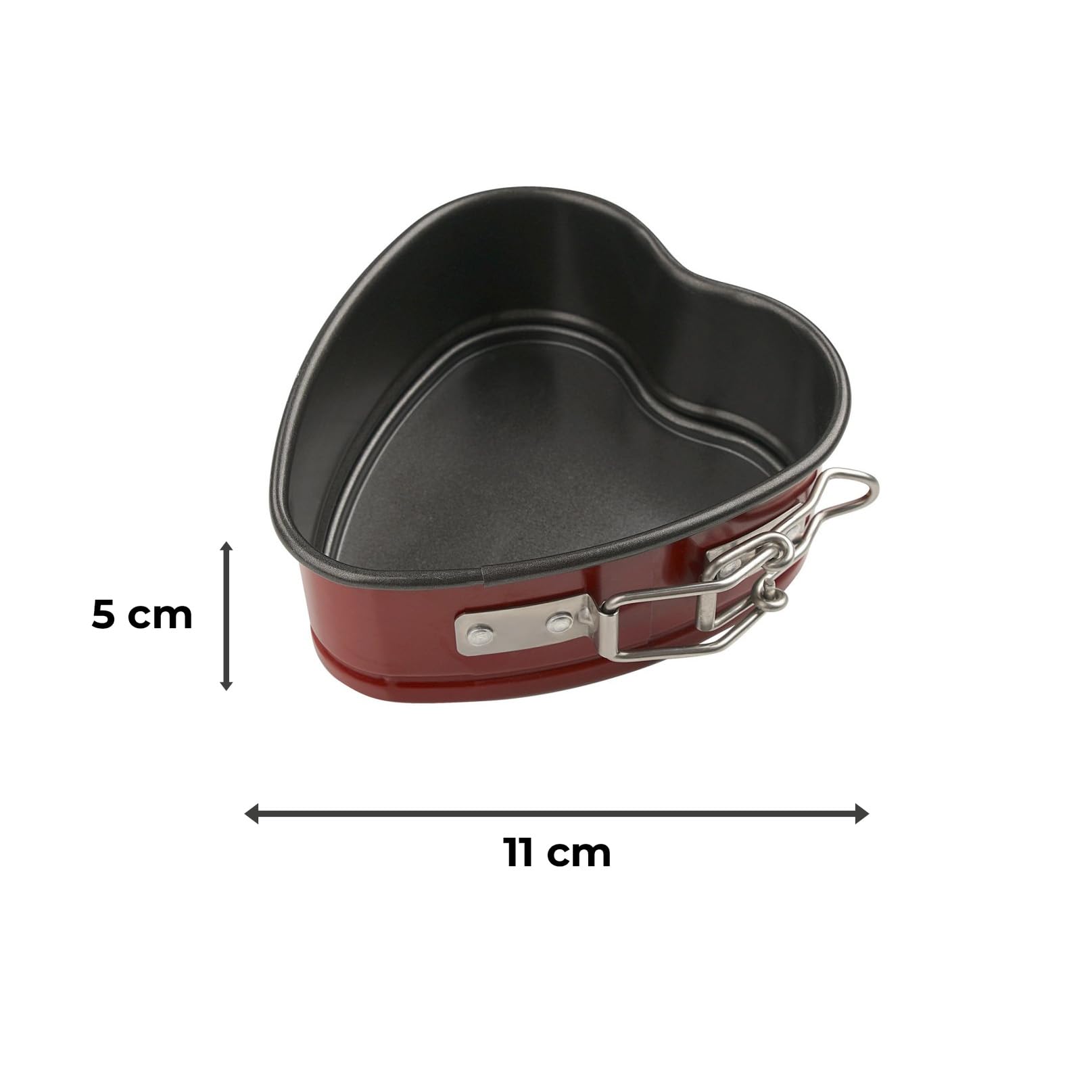 zenker-mini-tortiera-a-cerniera-a-forma-di-cuore-10-5-x-11-x-5-cm-in-acciaio-al- image 2