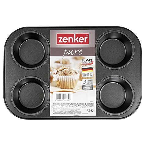 zenker-28-stampo-per-6-muffin-nero-teglia-in-acciaio-con-rivestimento-antiaderen image 4