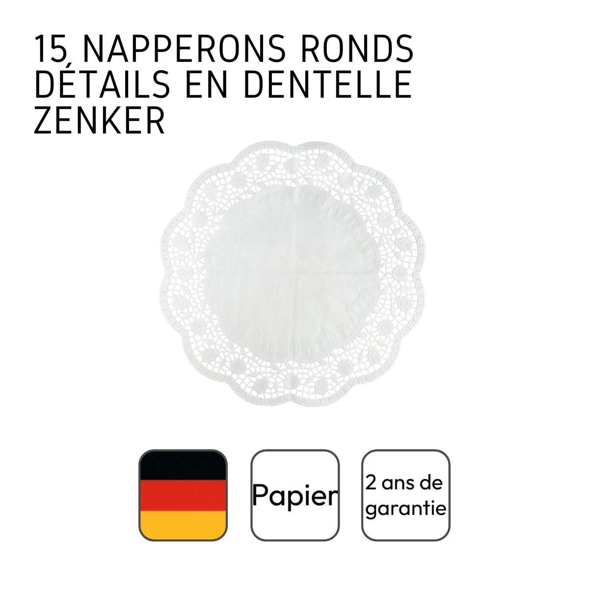 zenker-44766-0-set-da-15-tovagliette-sottotorta-in-carta-bianca-antigrasso-tonda image 4