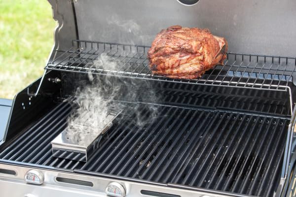 char-broil-140-552-affumicatore-in-acciaio-inox-con-coperchio-ventilato-per-arom image 3
