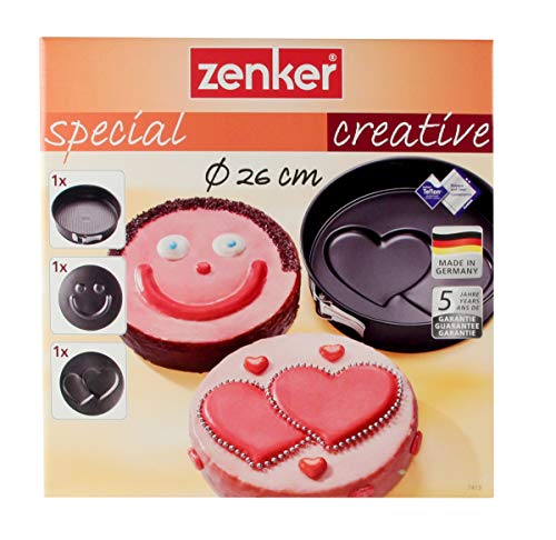 zenker-tortiera-apribile-3-in-1-con-fondi-3d-normale-cuore-e-smile-26-cm-rivesti image 7