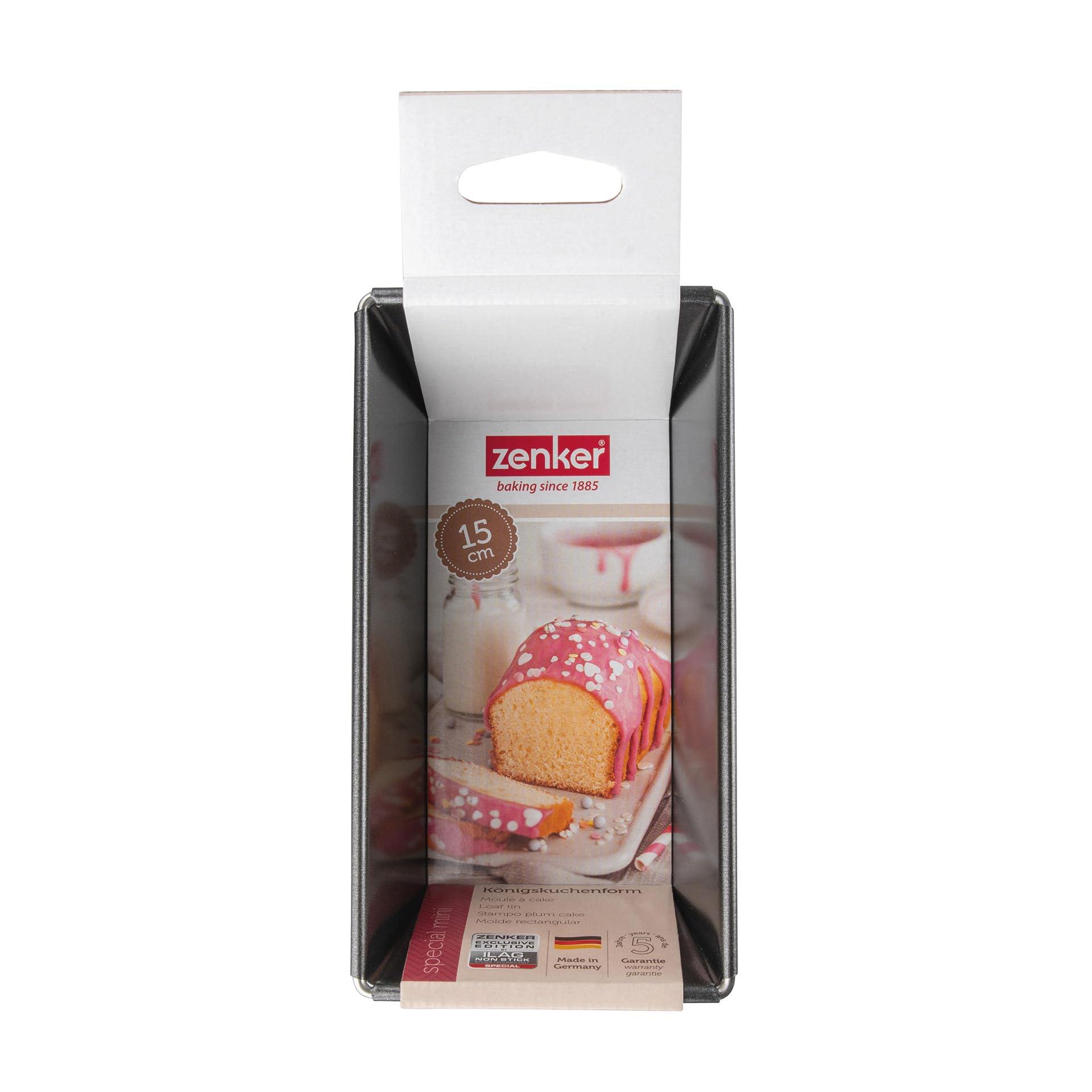 zenker-special-mini-stampo-per-plumcake-antiaderente-16-cm-acciaio-con-rivestime image 3