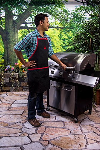 char-broil-140-517-grembiule-da-grigliata-con-tasche-nero-e-rosso image 4