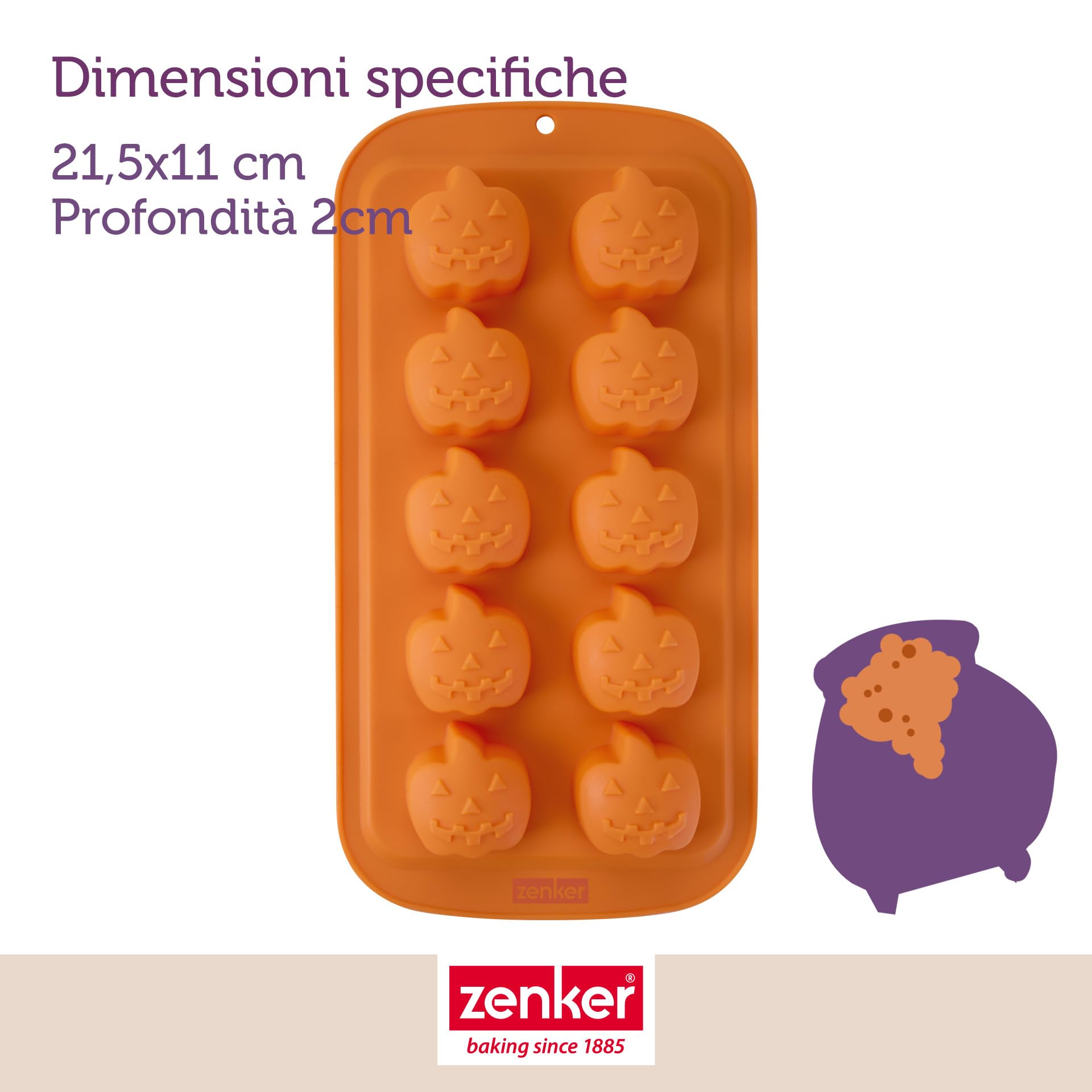 zenker-set-2-stampi-in-silicone-halloween-6-impronte-mini-torte-e-10-impronte-mi image 4