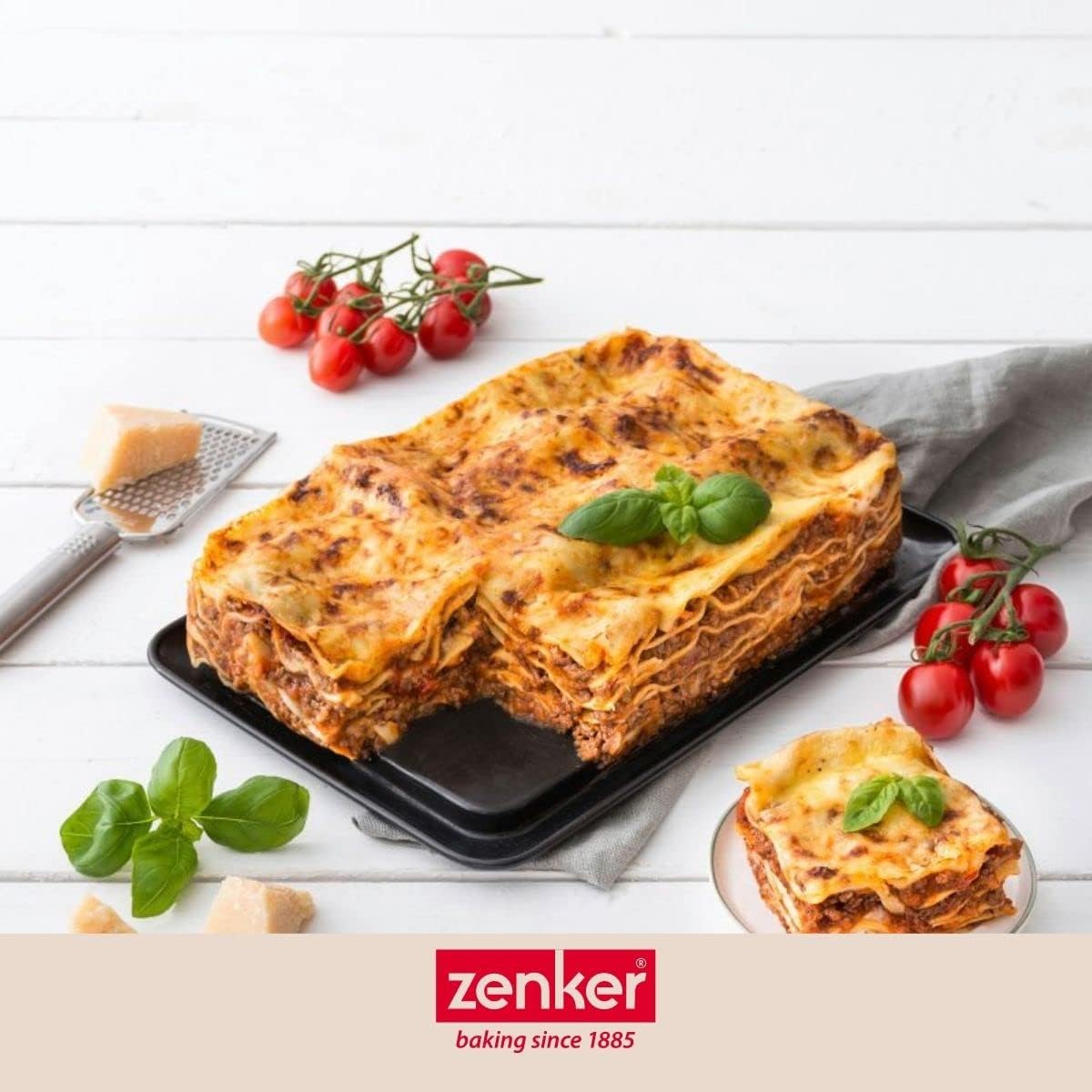 zenker-7021-teglia-apribile-per-lasagne-deluxe-base-smaltata-anti-perdita-nero-m image 3