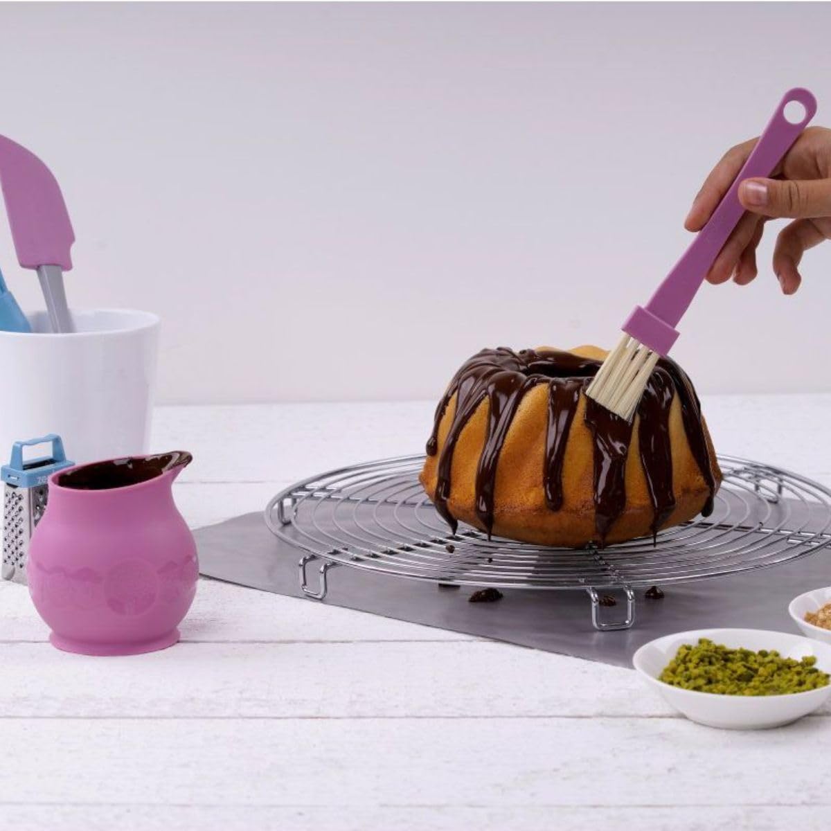 zenker-candy-fackelmann-pennello-da-pasticceria-in-plastica-18-cm-azzurro-giallo image 2