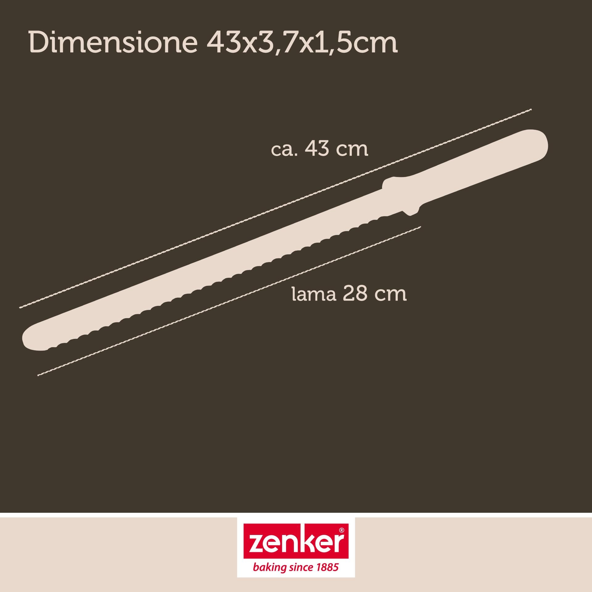 zenker-coltello-professionale-xlong-da-pasticceria-43-cm-in-acciaio-inossidabile image 5
