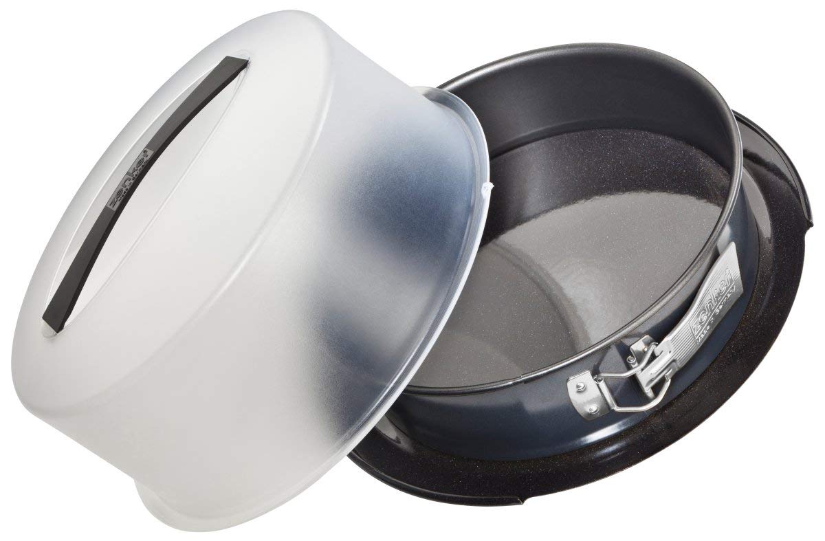 zenker-deluxe-tortiera-apribile-28-cm-con-coperchio-e-piatto-smaltato-antigraffi image 1
