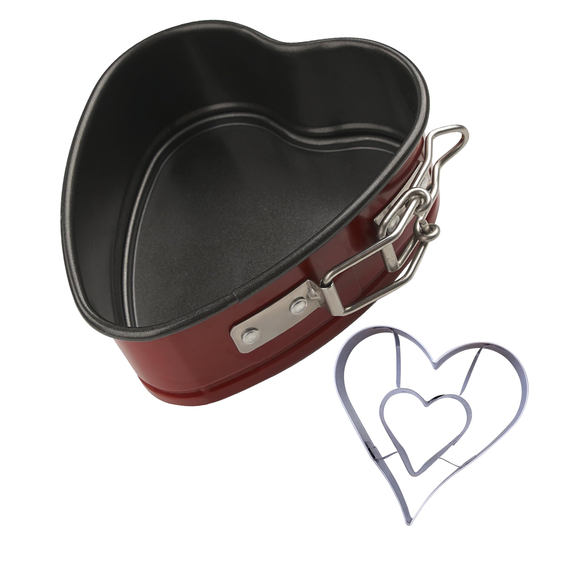 zenker-set-mini-tortiera-a-cerniera-cuore-10-5-cm-antiaderente-230-c-tagliabisco image 1