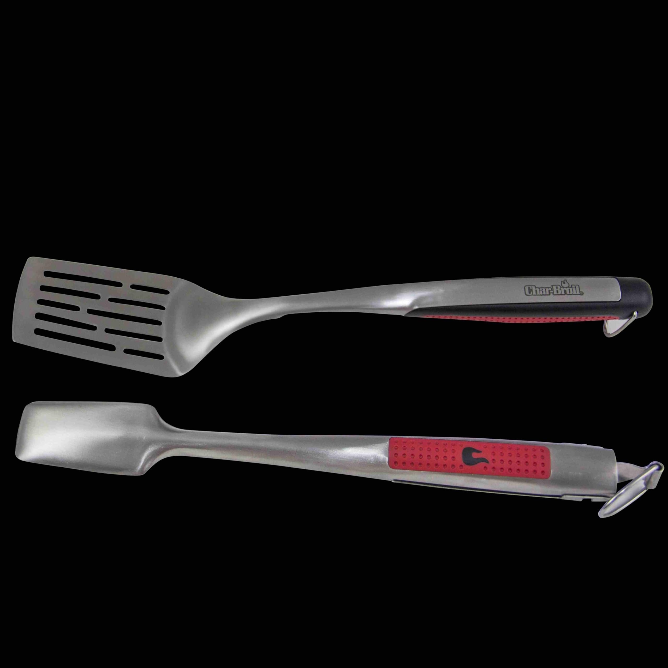 char-broil-140-543-set-utensili-barbecue-2-pezzi-spatola-e-pinze-in-acciaio-inox image 2