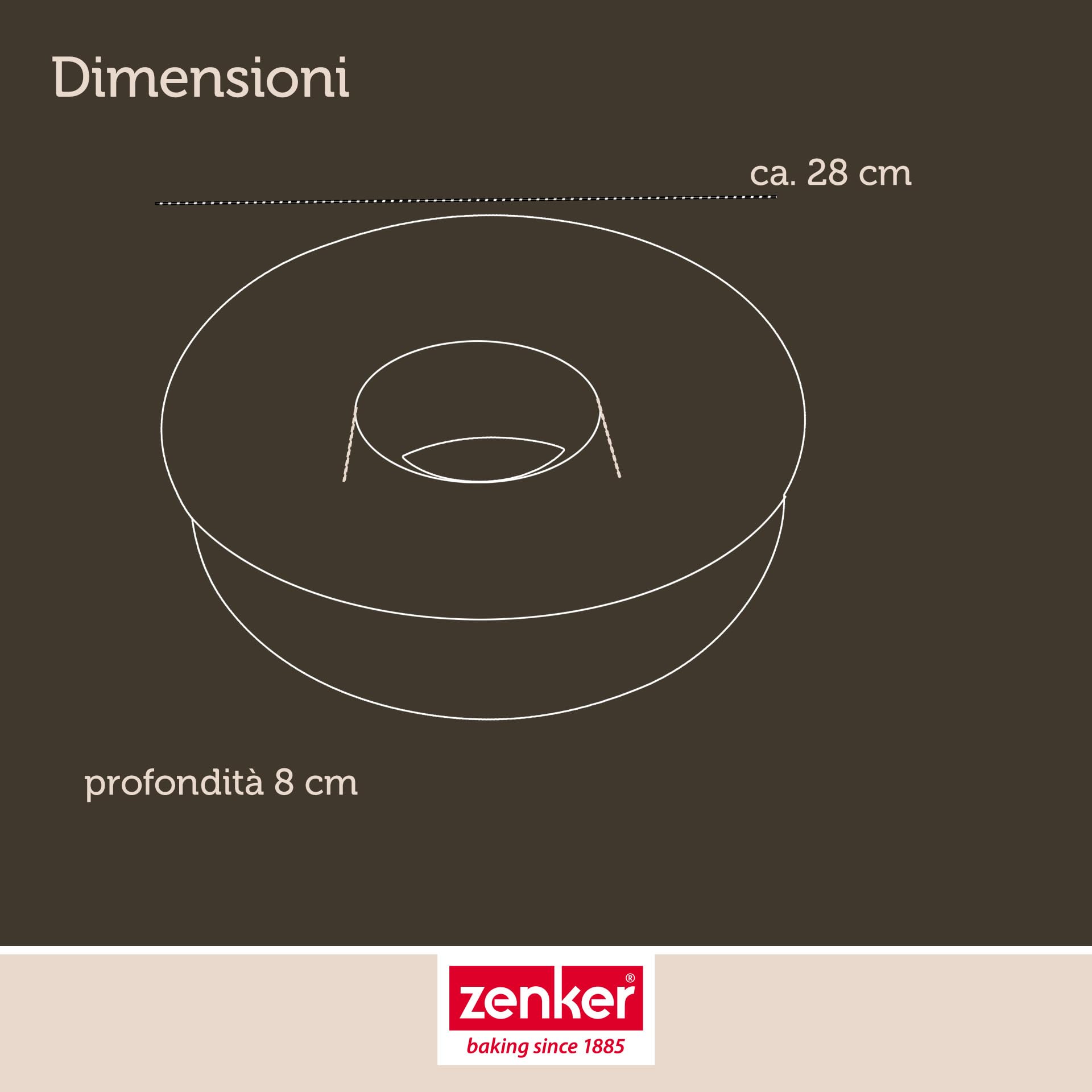 zenker-stampo-ciambella-liscia-con-foro-centrale-28-x-7-cm-in-acciaio-carbon-ste image 6