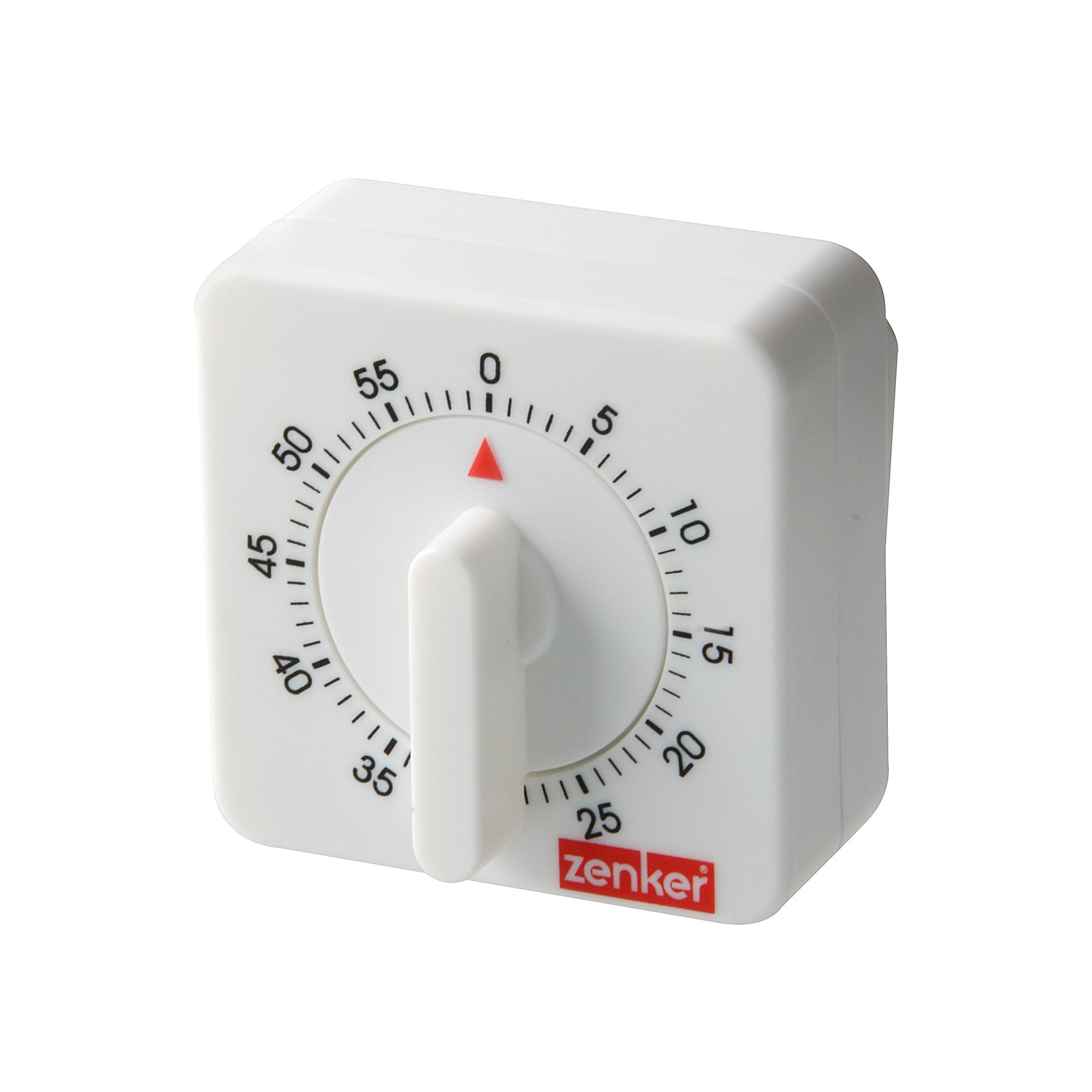 zenker-fackelmann-contaminuti-meccanico-quadrato-in-plastica-bianca-7-x-7-x-4-cm image 1