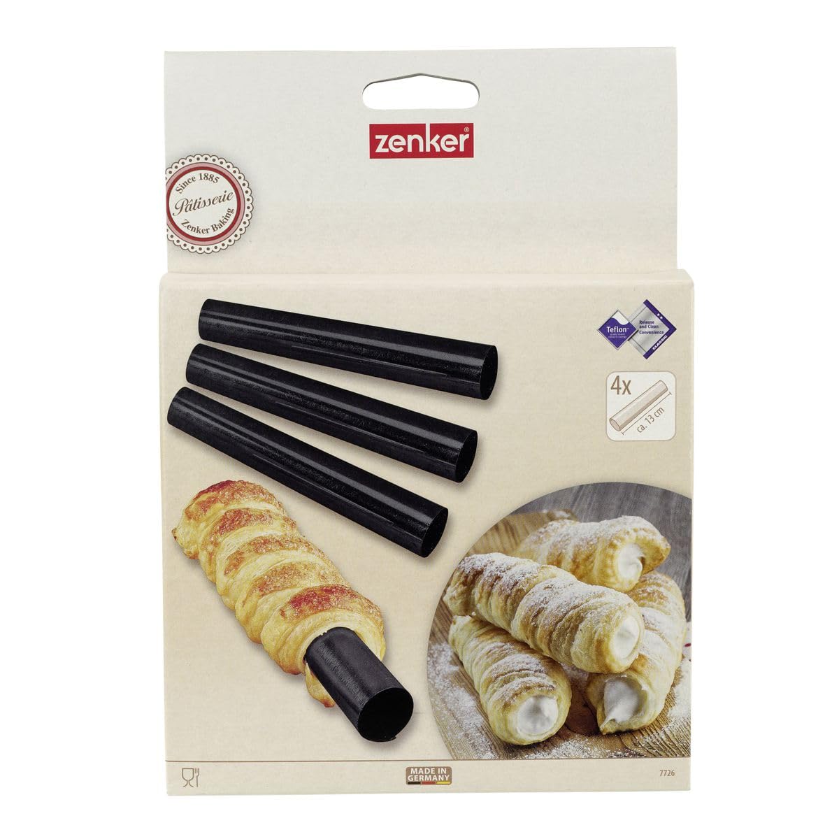 zenker-4448-set-per-cannoli-grandi-4-pezzi-13-x-2-5-cm-cilindri-antiaderenti-tef image 6