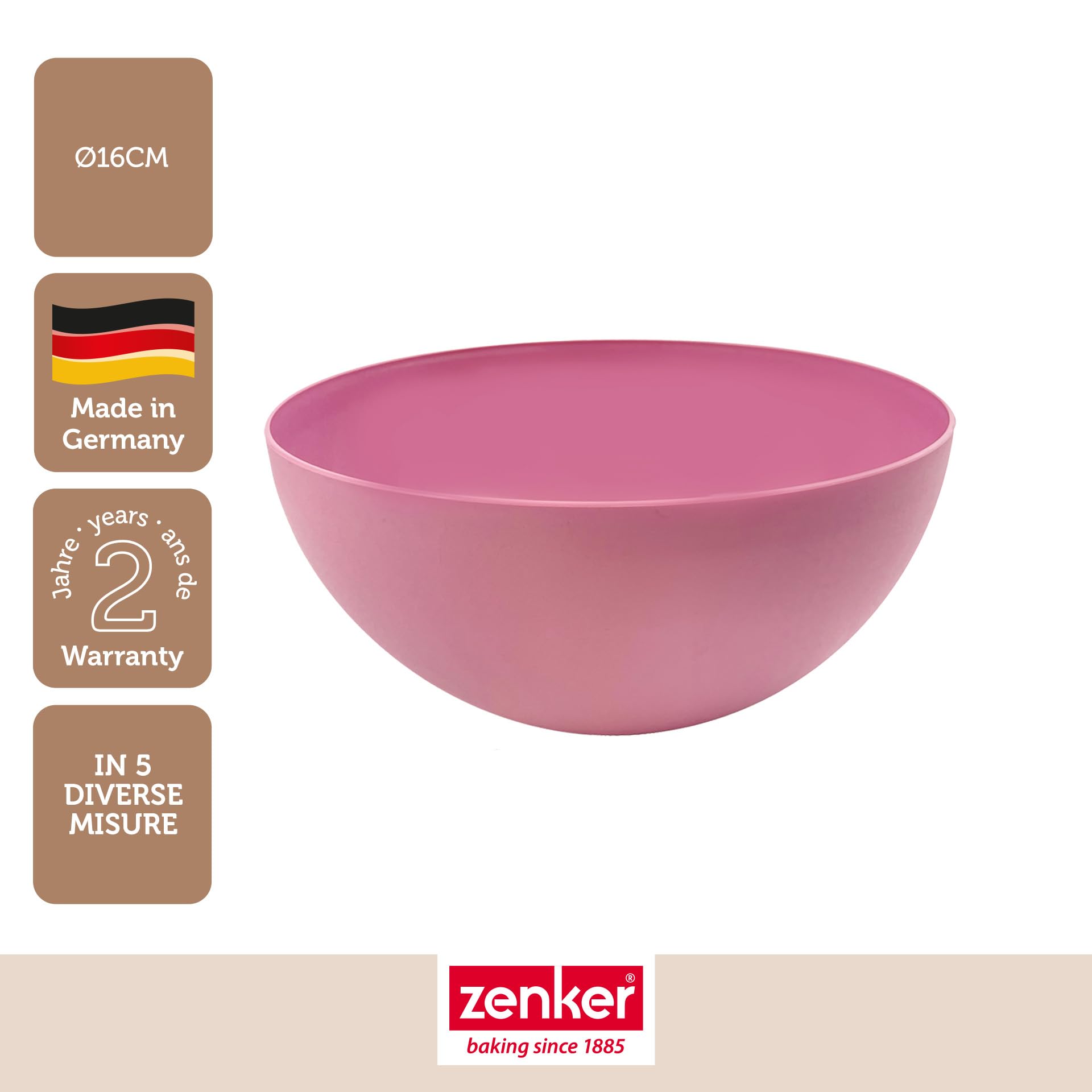zenker-ciotola-multiuso-in-plastica-16-cm-0-80-l-per-impastare-miscelare-e-servi image 2