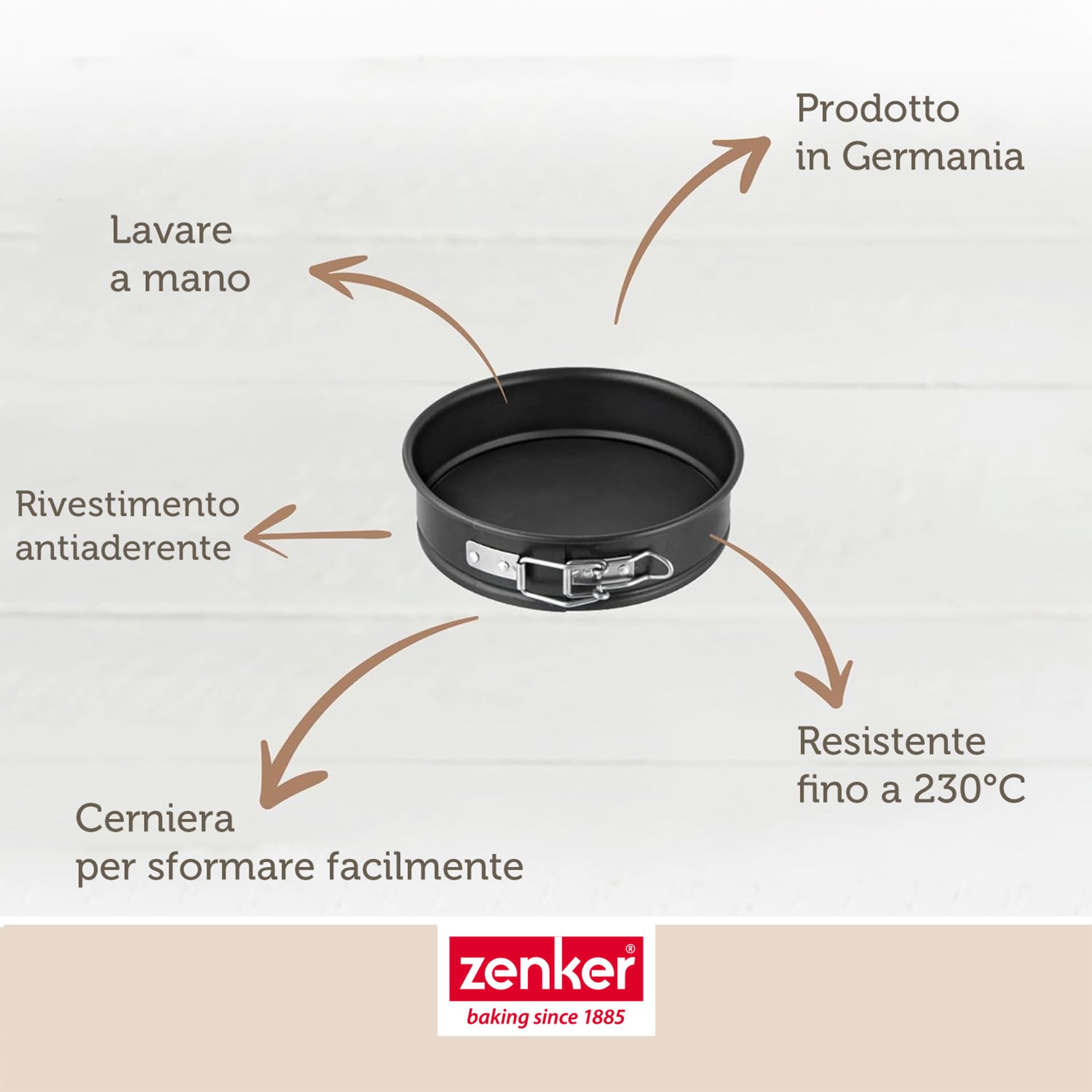 zenker-tortiera-apribile-mini-16-cm-linea-special-mini-carbon-steel-antiaderente image 3