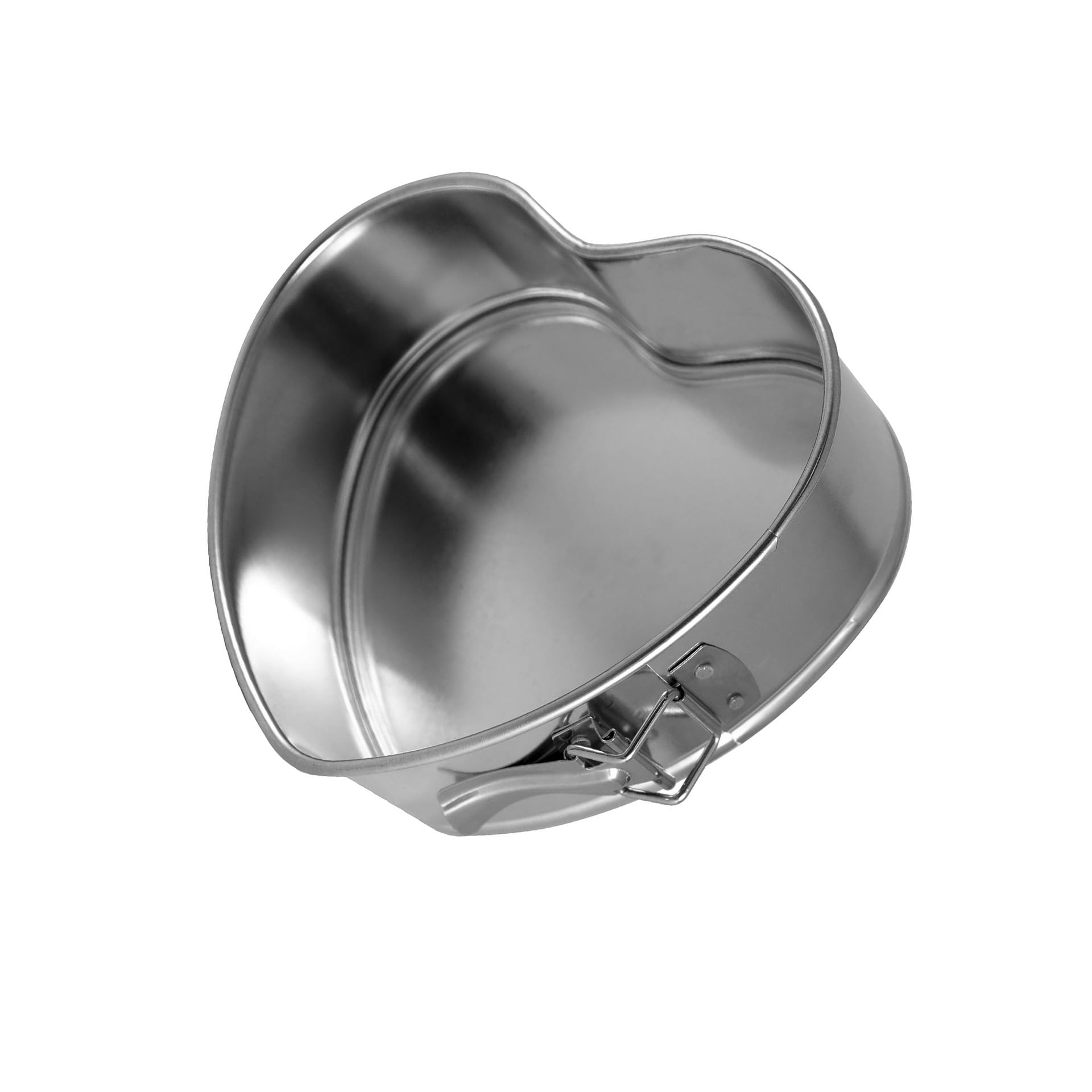 zenker-linea-silver-stampo-tortiera-mini-apribile-a-forma-di-cuore-in-acciaio-st image 1