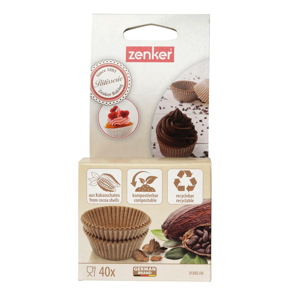 zenker-31302-set-40-pirottini-in-carta-ecologica-per-muffin-e-cupcakes-7-cm-resi image 7
