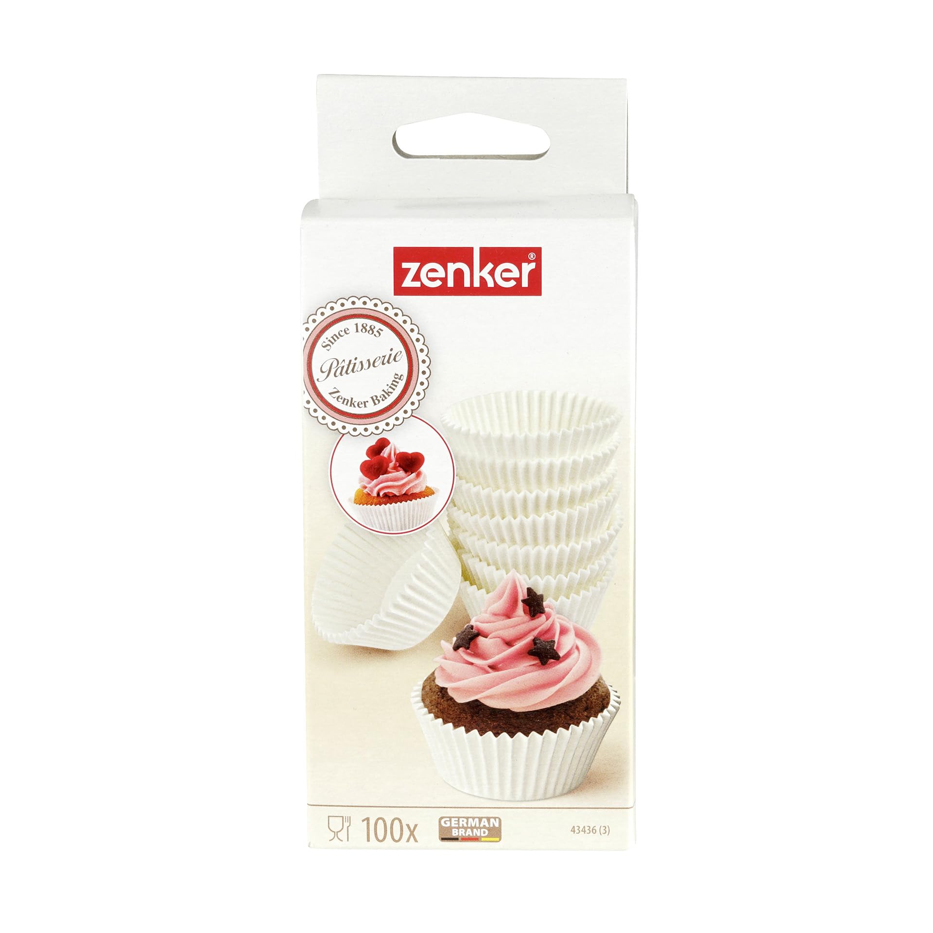 zenker-set-100-pirottini-in-carta-per-muffin-e-cupcake-resistenti-fino-a-220-c-7 image 2