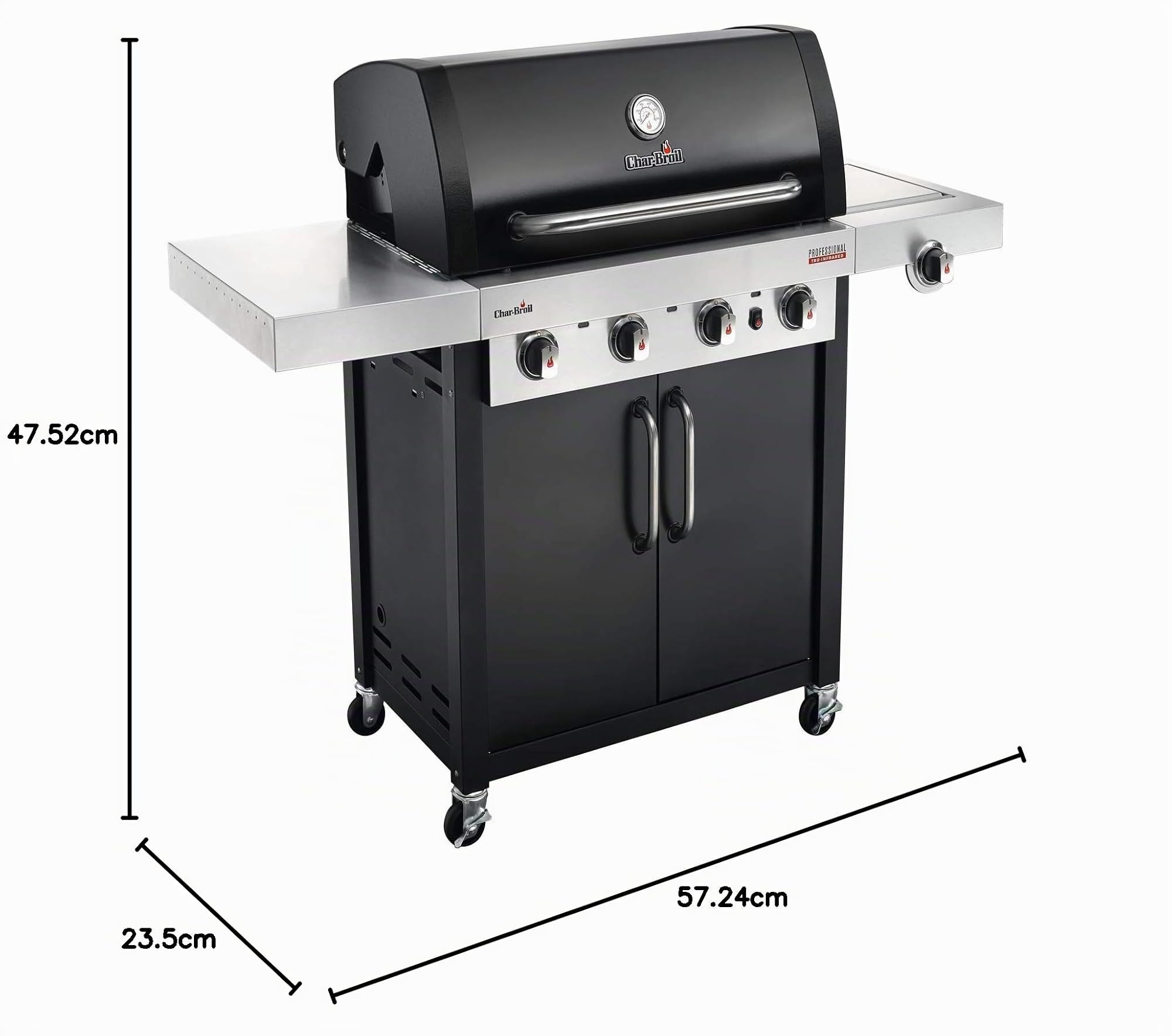 char-broil-professional-series-4400-b-griglia-barbecue-a-gas-a-4-fuochi-con-tecn image 3