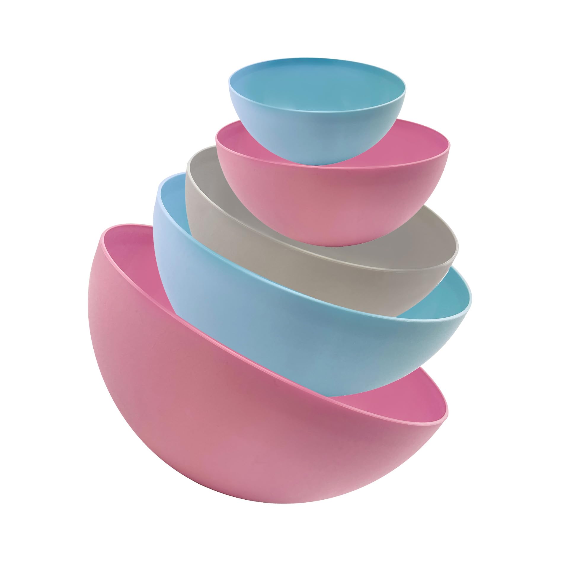 zenker-set-di-5-ciotole-da-cucina-impilabili-in-plastica-pp-microonde-e-lavastov image 1