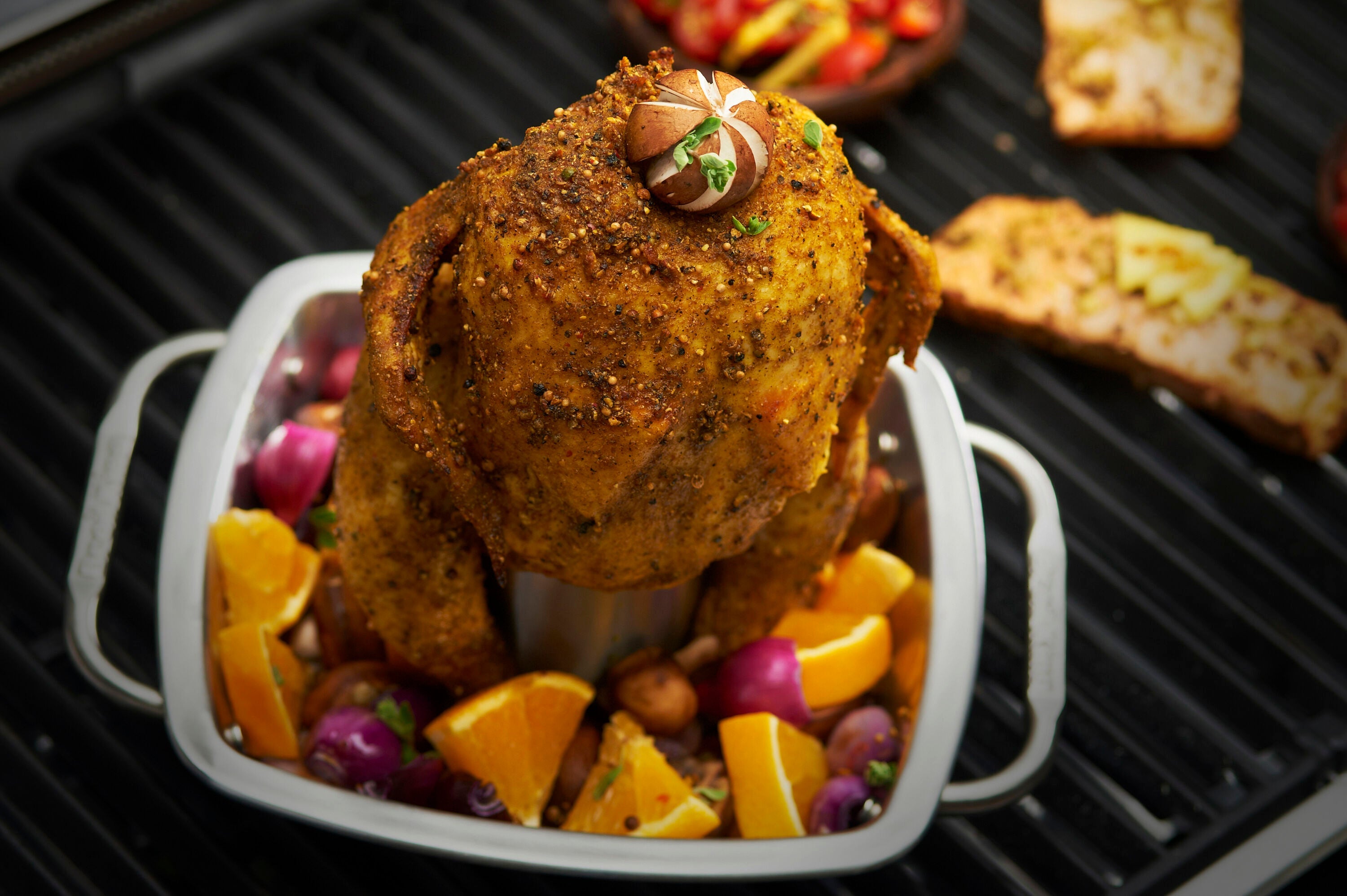 broil-king-chicken-roaster-with-pan-attrezzo-per-pollo-alla-birra-100-acciaio-in image 2