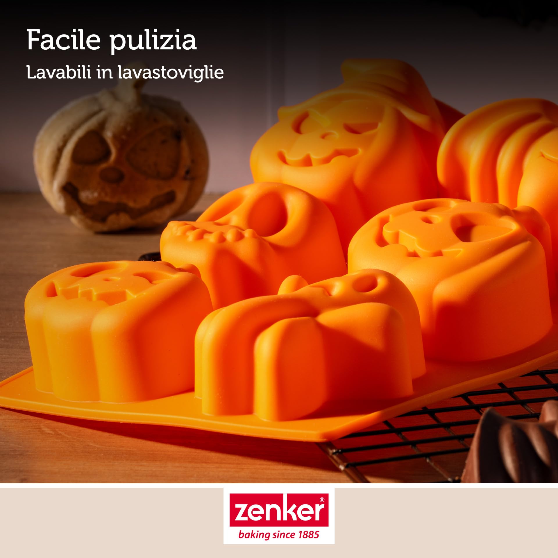 zenker-set-2-stampi-in-silicone-halloween-6-impronte-mini-torte-e-10-impronte-mi image 6
