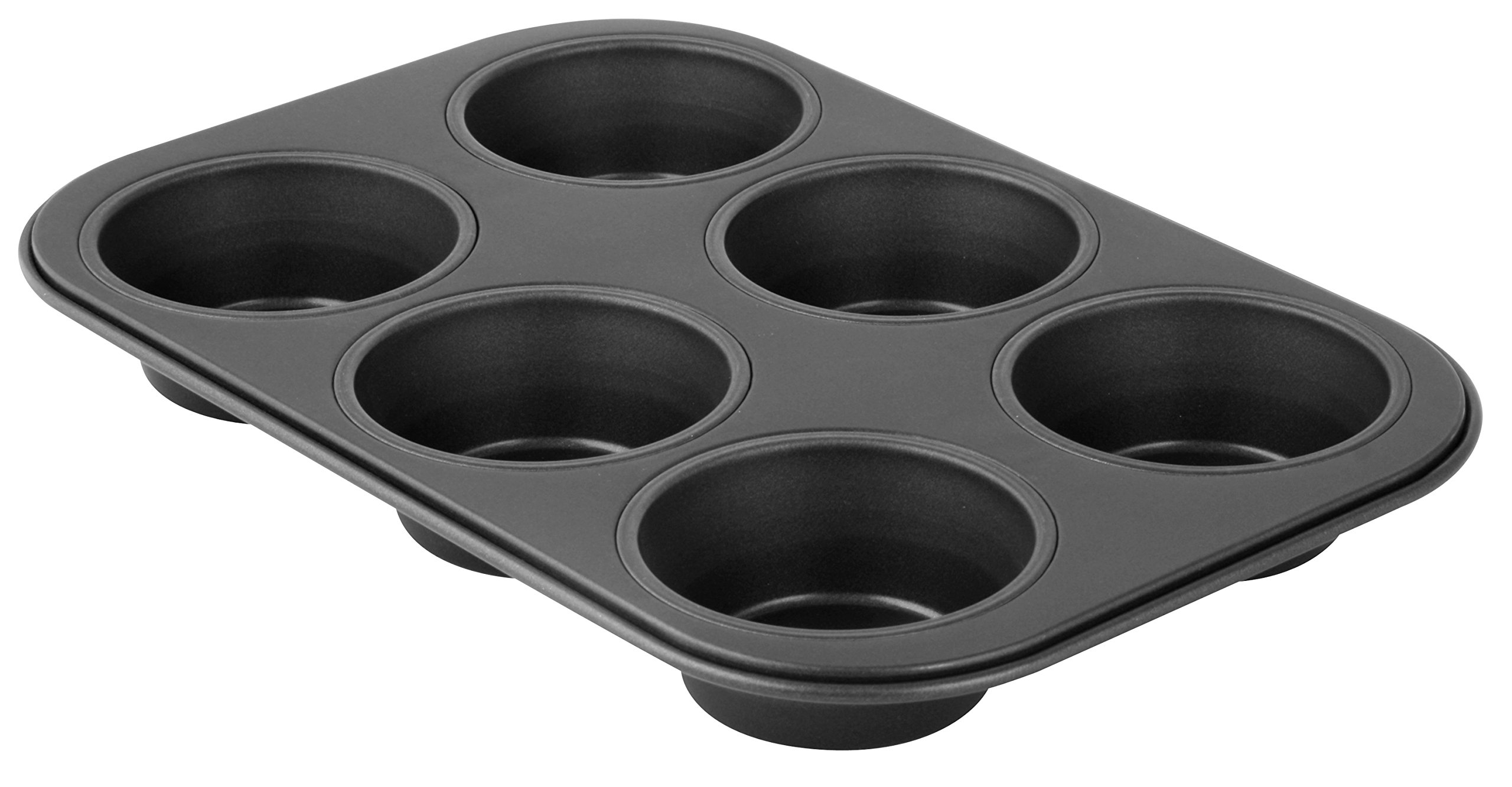 zenker-28-stampo-per-6-muffin-nero-teglia-in-acciaio-con-rivestimento-antiaderen image 1