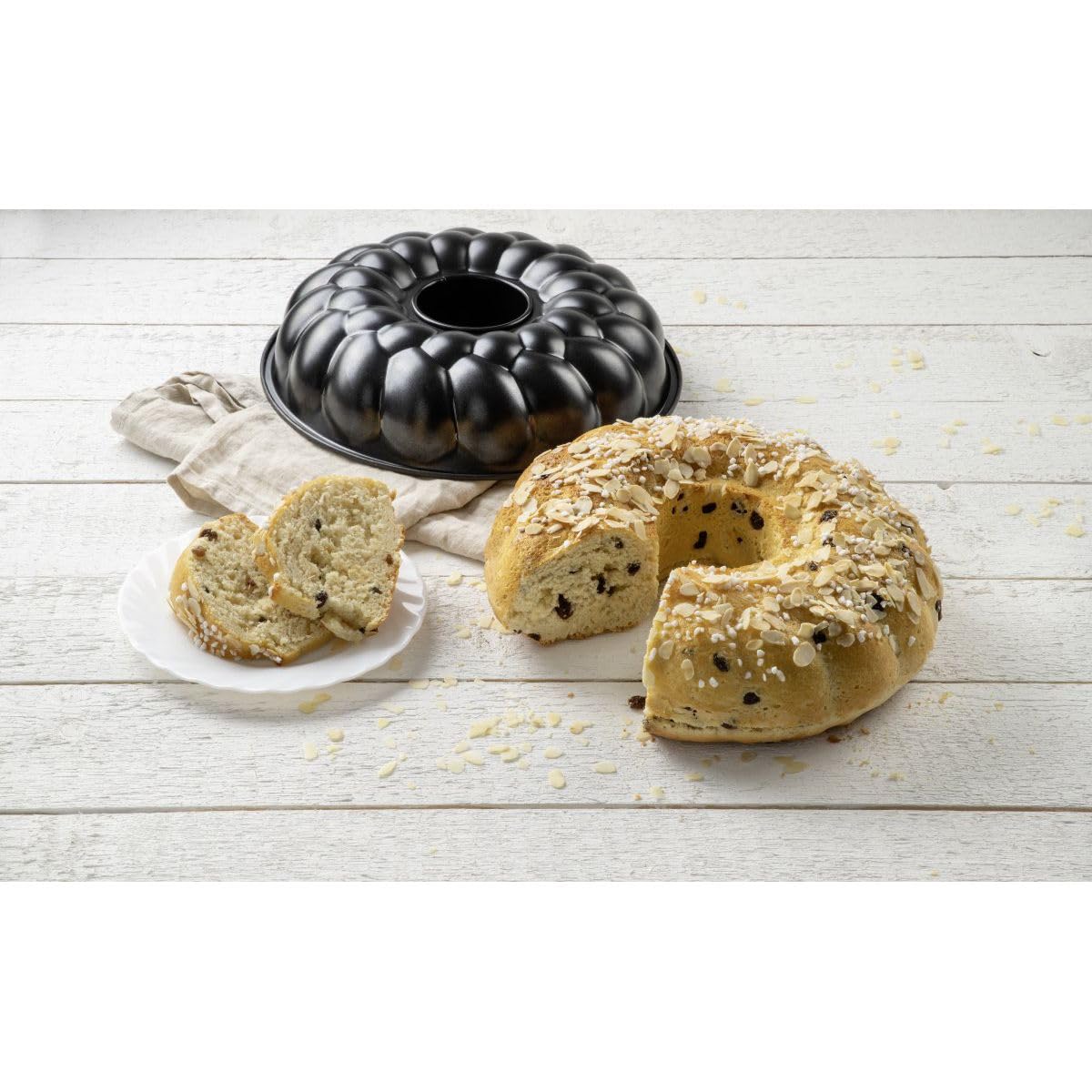 zenker-stampo-ciambellone-da-forno-32-cm-acciaio-antiaderente-fino-a-230-c-per-p image 2