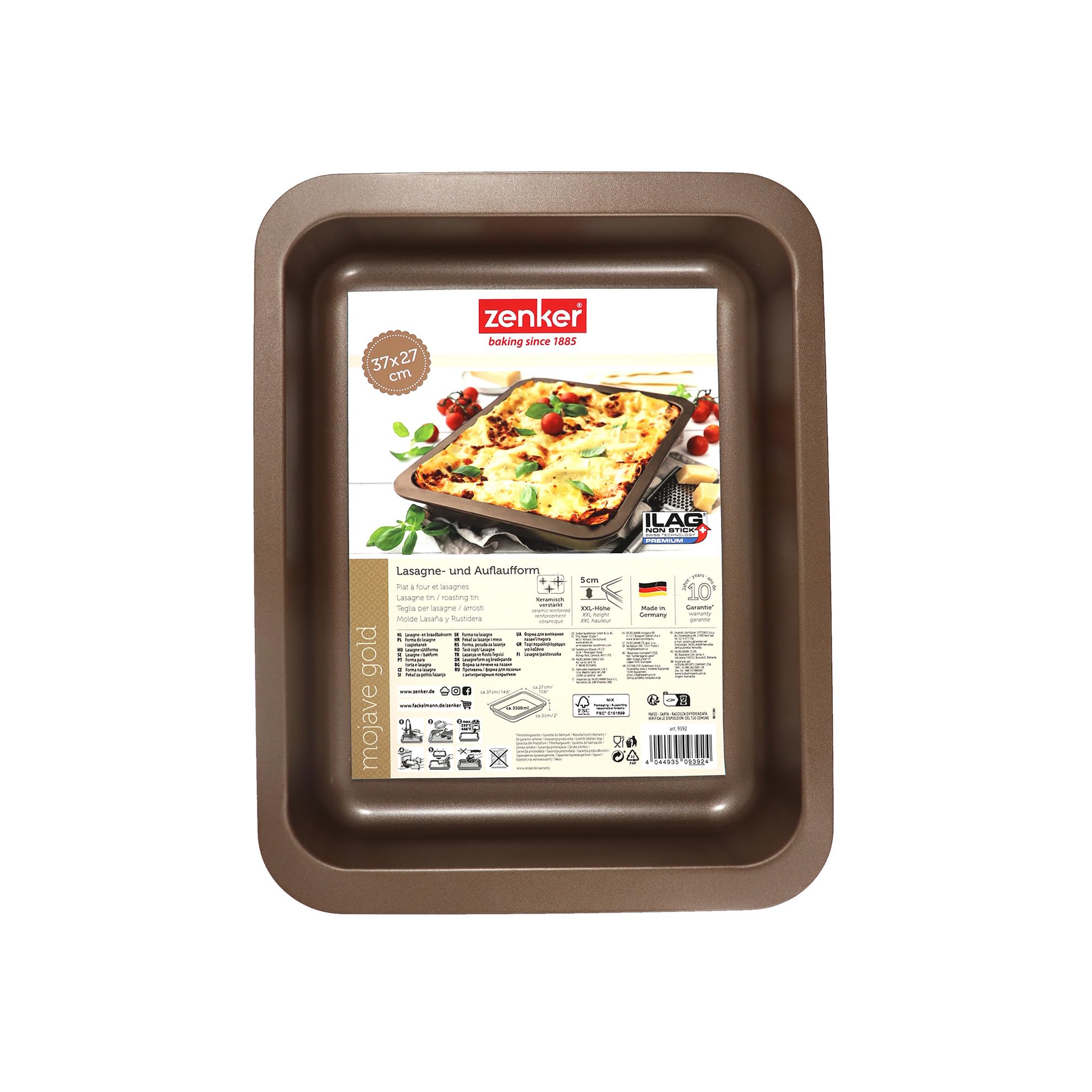zenker-lasagnera-mojave-36-5x27x5-cm-in-acciaio-antiaderente image 5