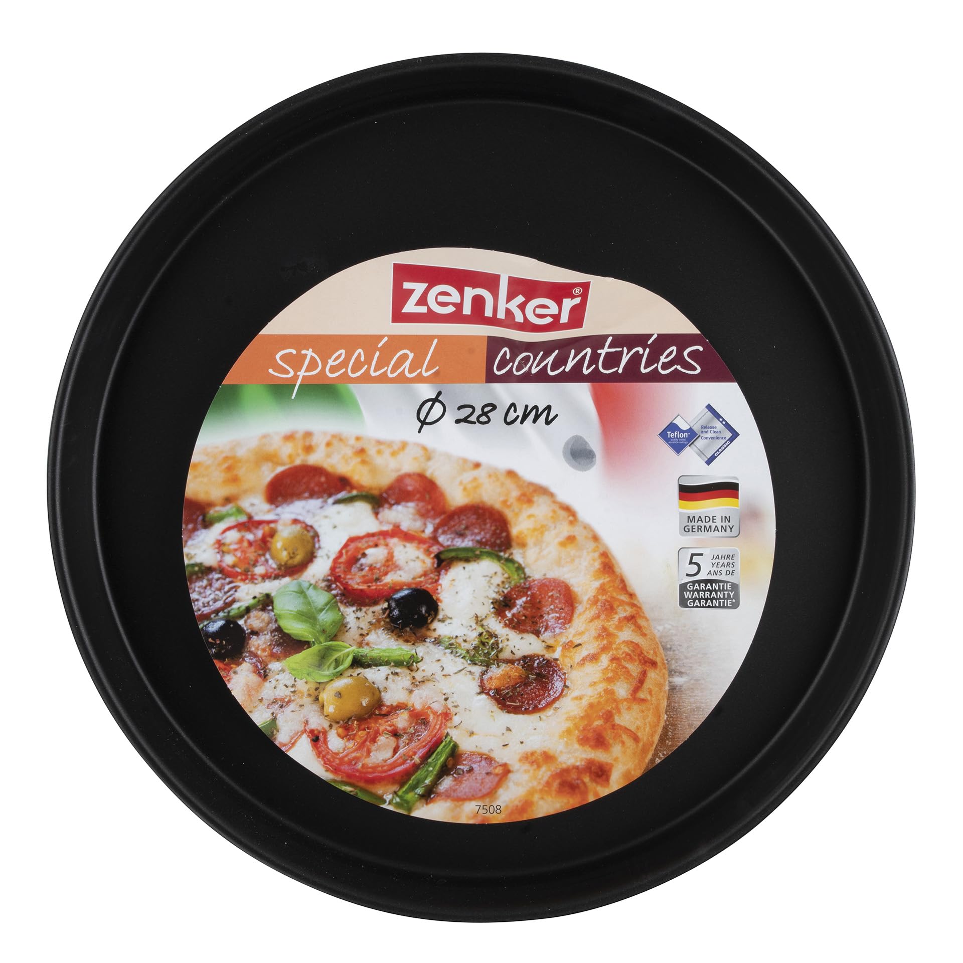 zenker-black-metallic-stampo-tondo-28-cm-antiaderente-teflon-per-dolce-e-salato image 2