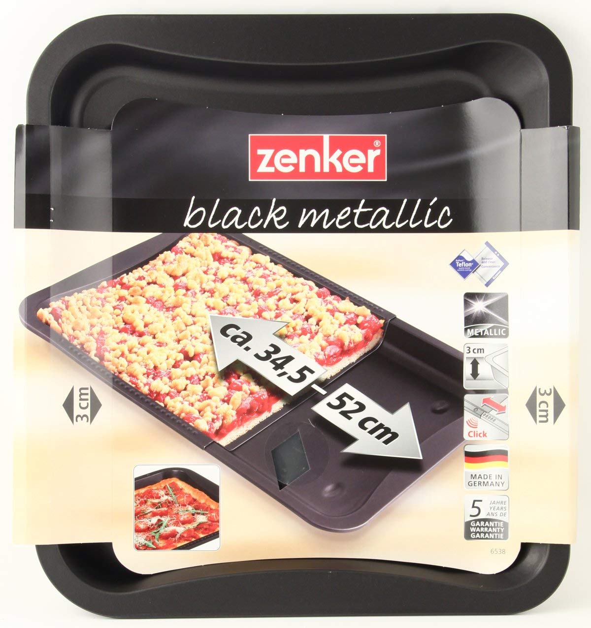 zenker-black-metallic-piastra-estensibile-da-35-a-52-cm-con-sistema-di-bloccaggi image 6