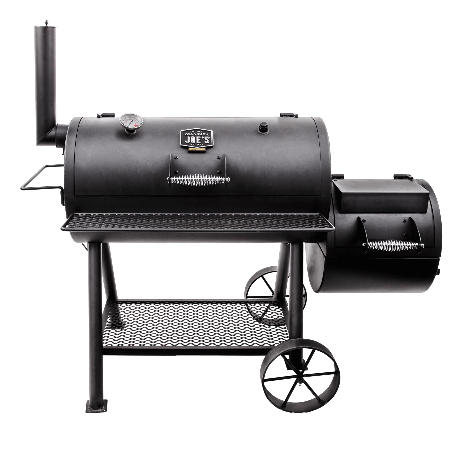 oklahoma-joe-s-highland-smoker-char-broil-140755-affumicatore-a-carbone-in-accia image 1