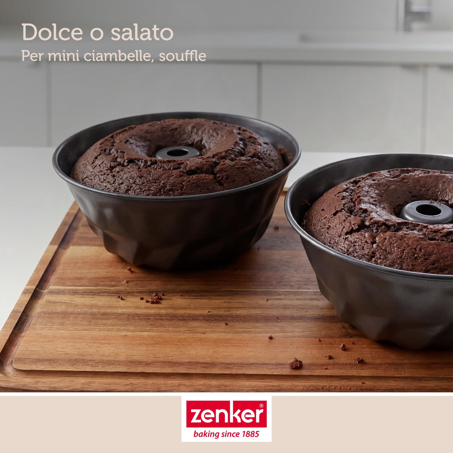 zenker-62208-set-2-mini-stampi-per-ciambelle-e-budini-in-acciaio-al-carbonio-ant image 6