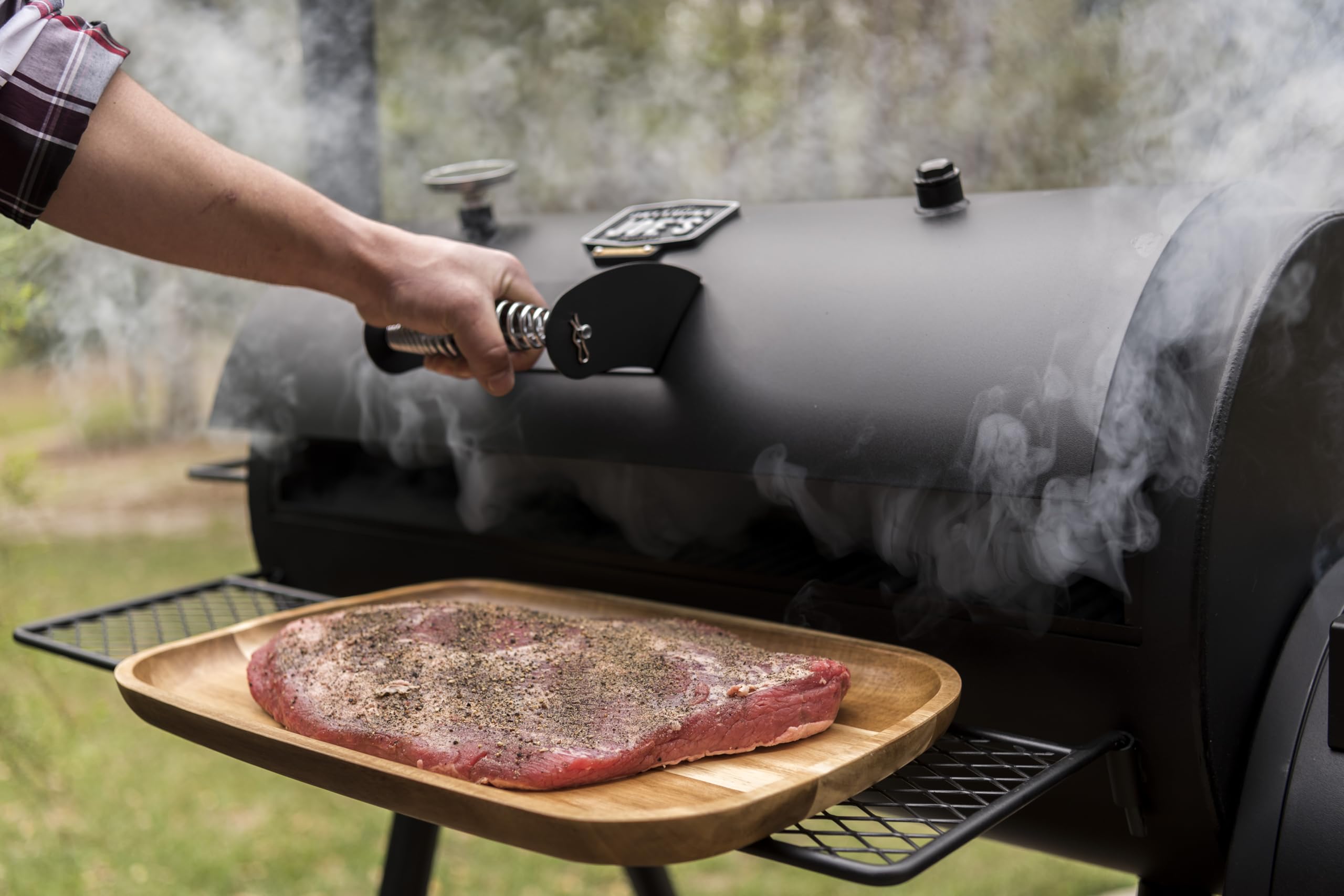 oklahoma-joe-s-highland-smoker-char-broil-140755-affumicatore-a-carbone-in-accia image 8