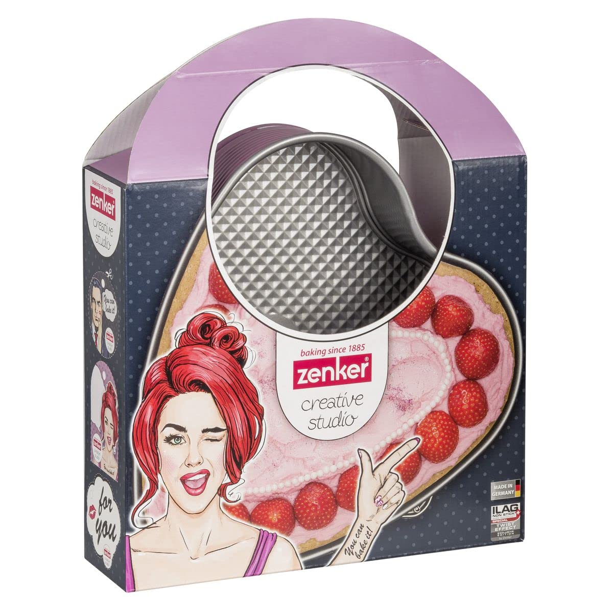 zenker-creative-studio-stampo-a-cerniera-per-dolci-a-forma-di-cuore-fondo-piatto image 3