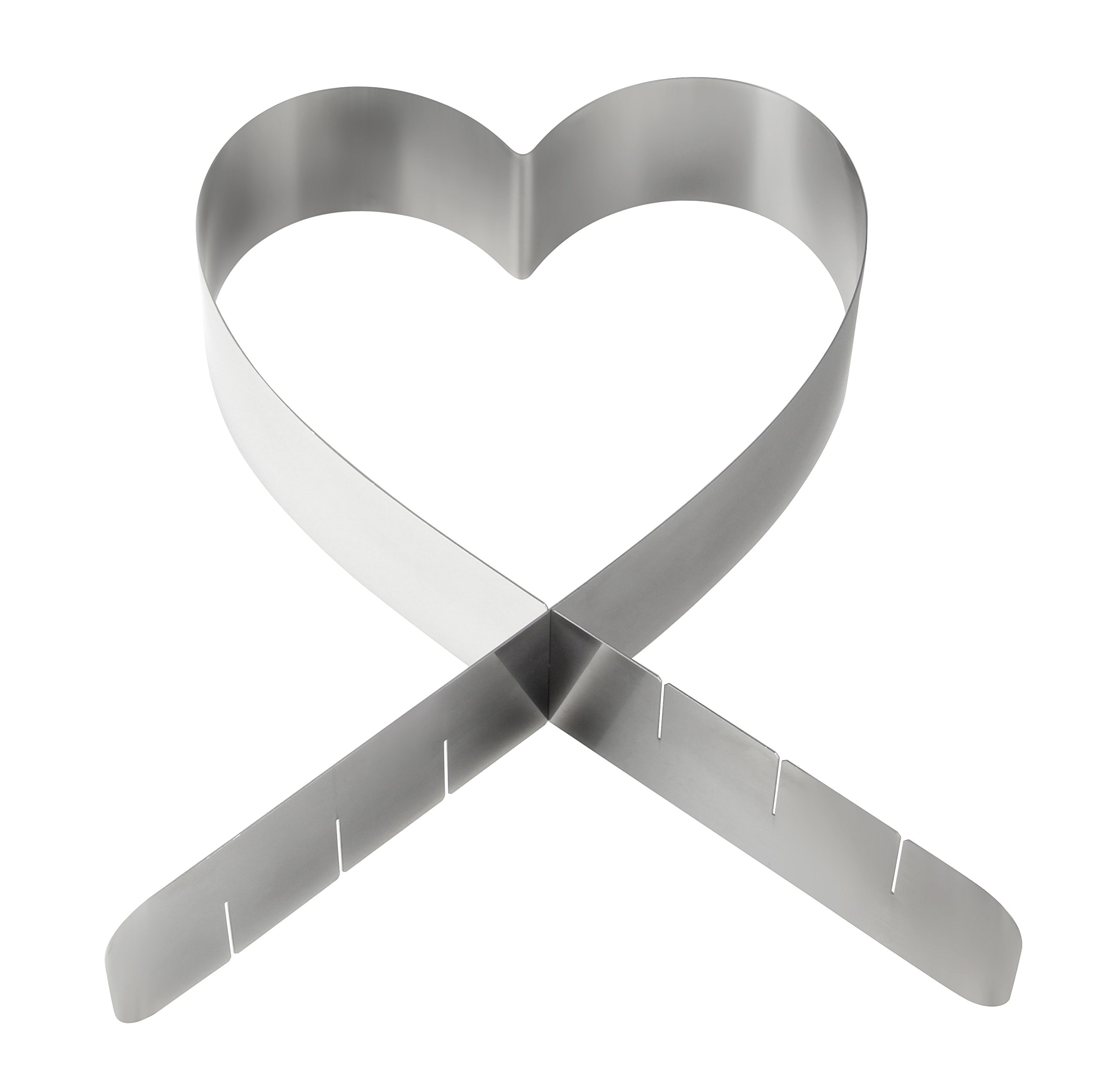 fackelmann-zenker-anello-per-torte-regolabile-a-forma-di-cuore-in-acciaio-inox-p image 4