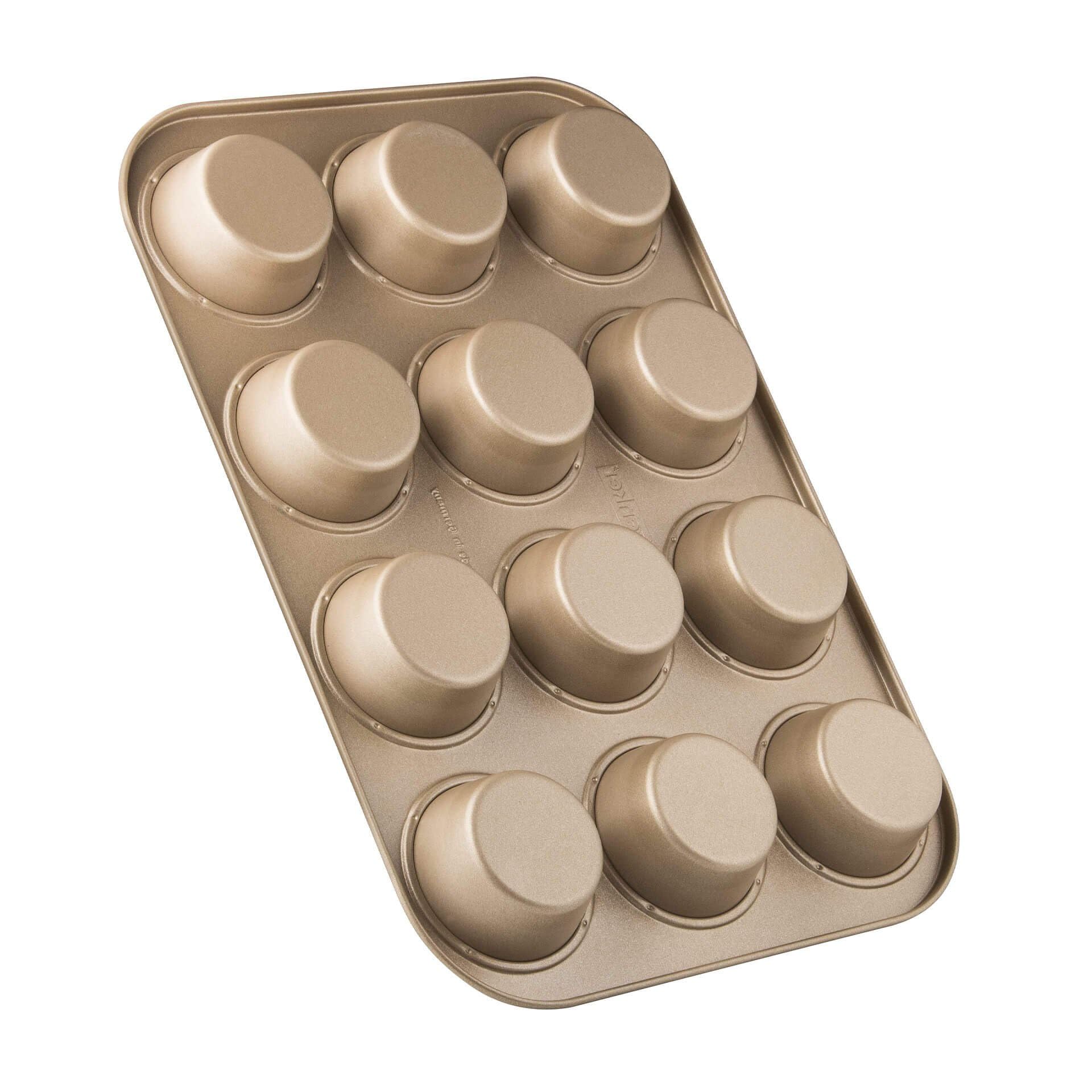 zenker-linea-mojave-gold-teglia-muffin-e-cupcake-12-impronte-7-cm-antiaderente-c image 2