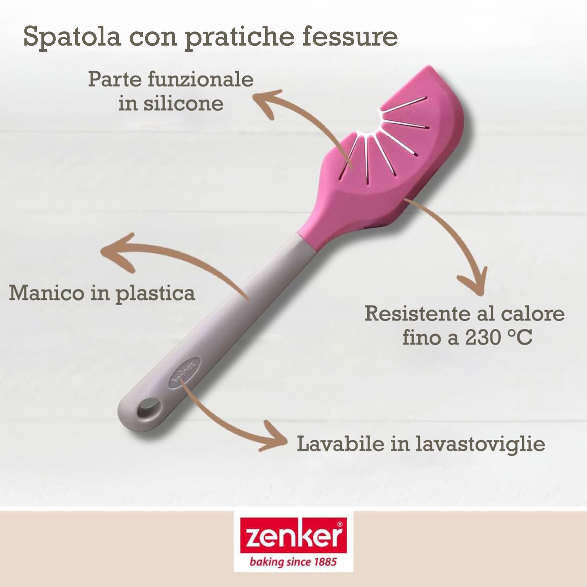zenker-spatola-da-cucina-2-in-1-in-silicone-per-mescolare-impastare-e-pulire-la- image 4