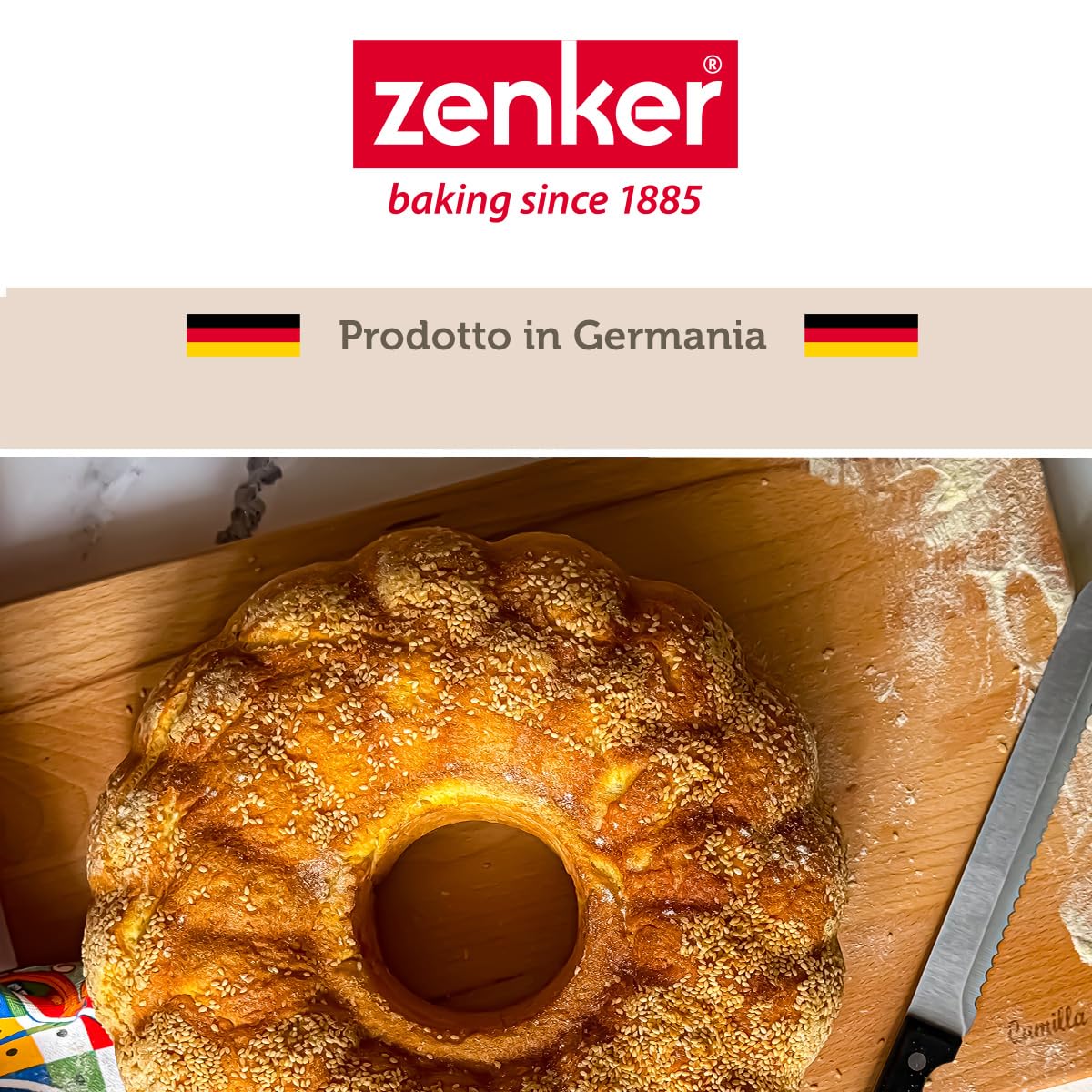 zenker-stampo-ciambellone-da-forno-32-cm-acciaio-antiaderente-fino-a-230-c-per-p image 8