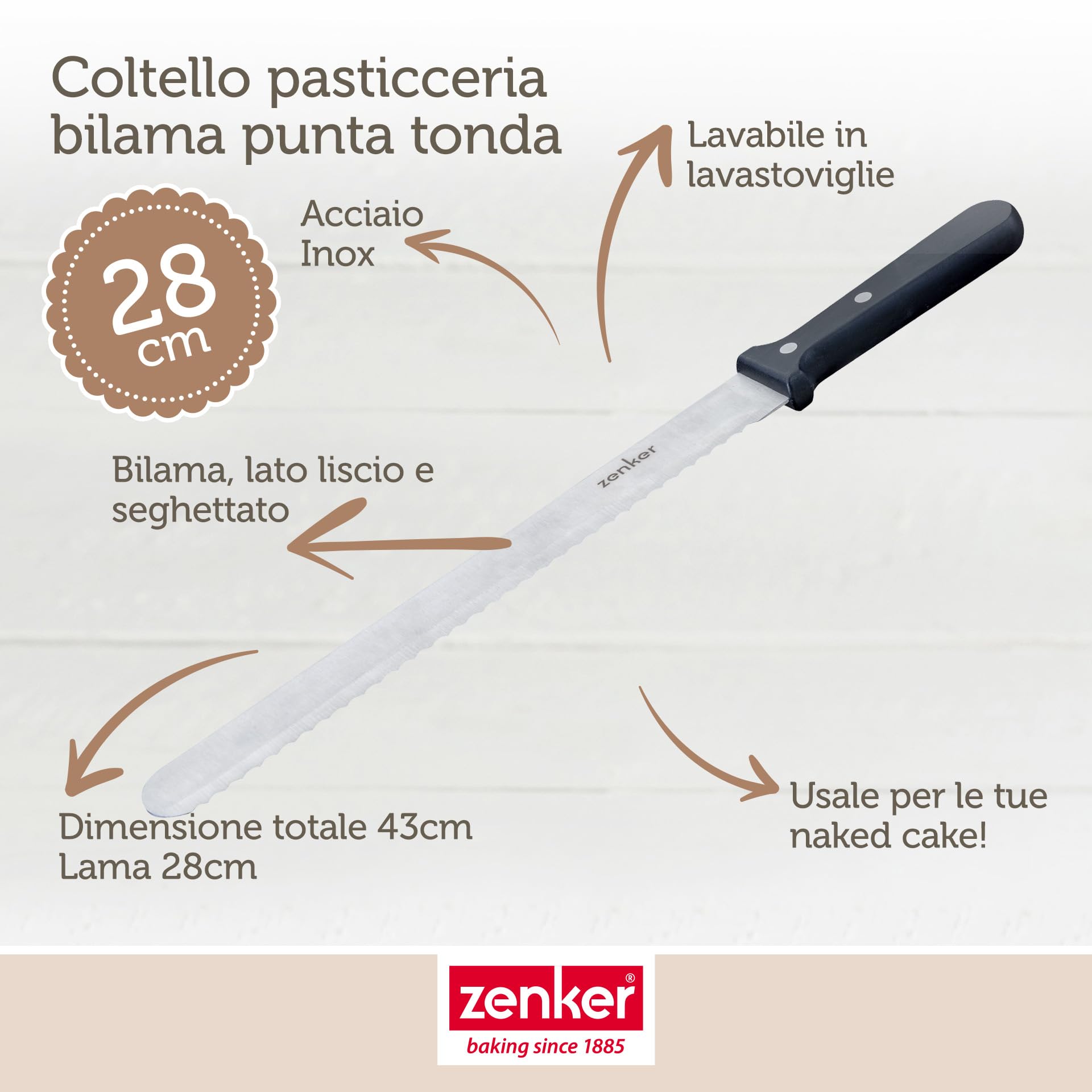 zenker-coltello-professionale-xlong-da-pasticceria-43-cm-in-acciaio-inossidabile image 4