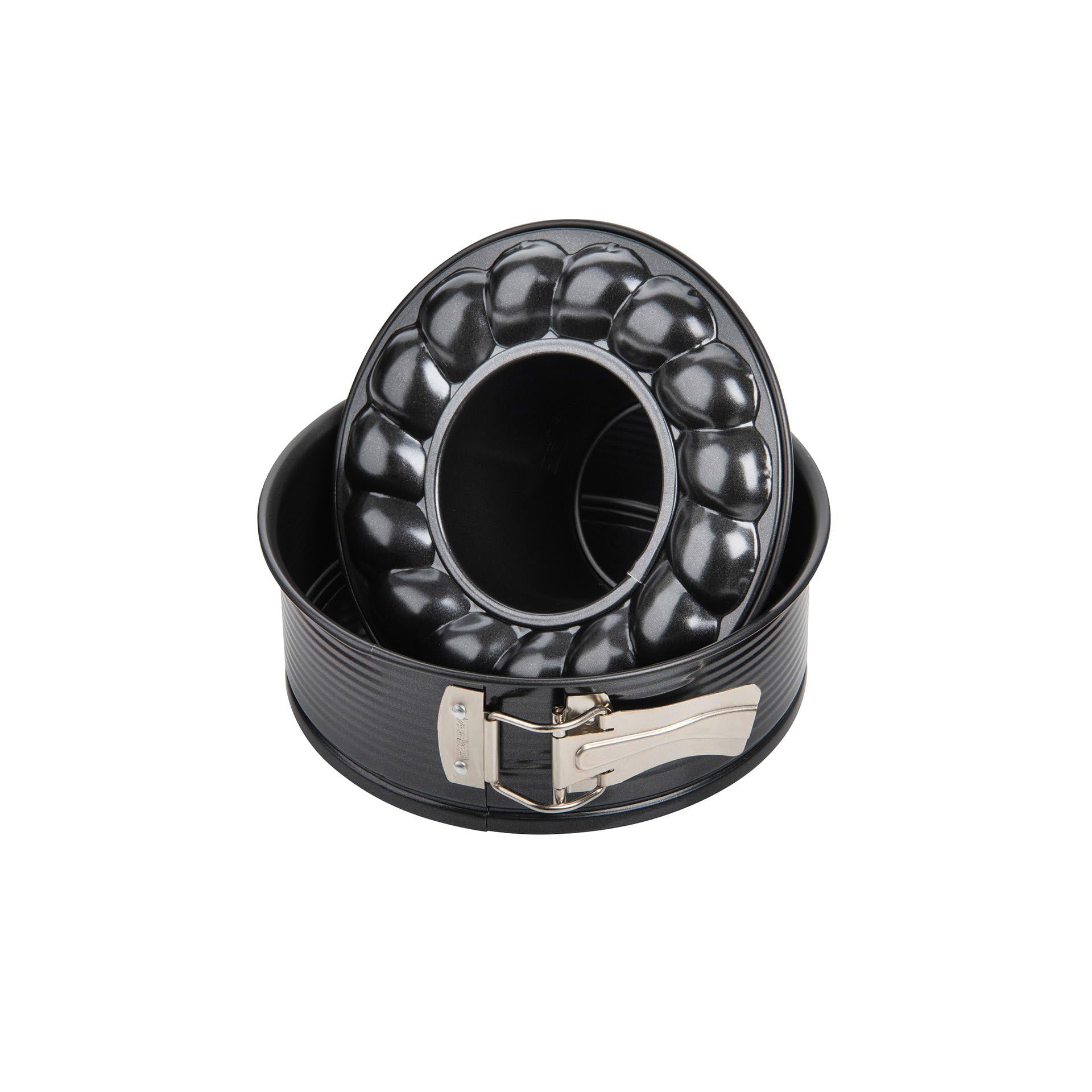 zenker-tortiera-apribile-a-cerniera-18x6-5-cm-con-2-fondi-acciaio-al-carbonio-an image 1